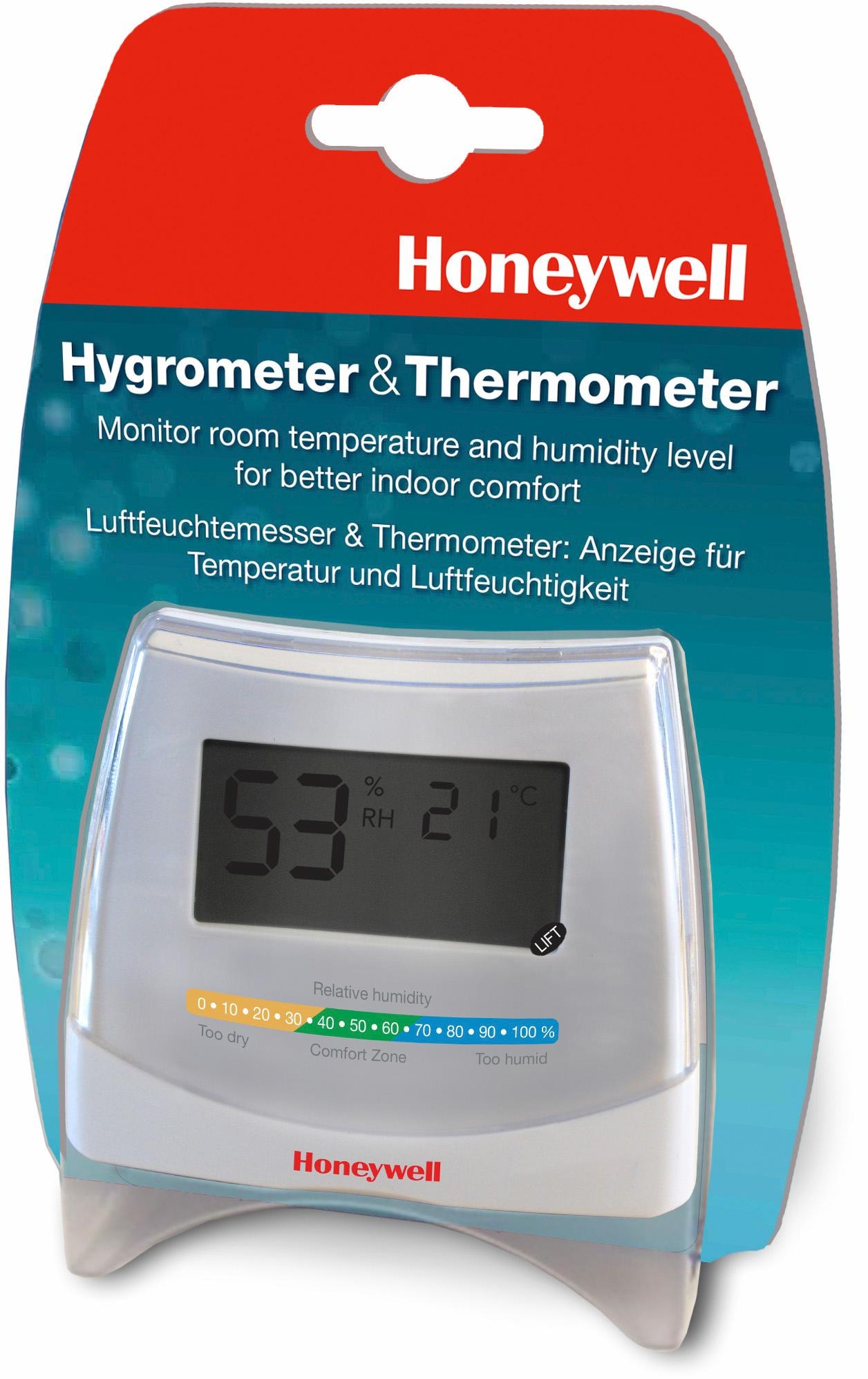 und Innenwetterstation à bas Hygrometer HHY70E« prix »2-in-1 Honeywell Thermometer