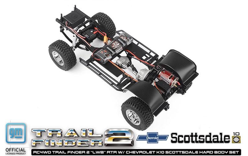 RC-Monstertruck »RC4WD Trail Finder 2 LWB Chevy K10 Rot, RTR,«, Lackiert