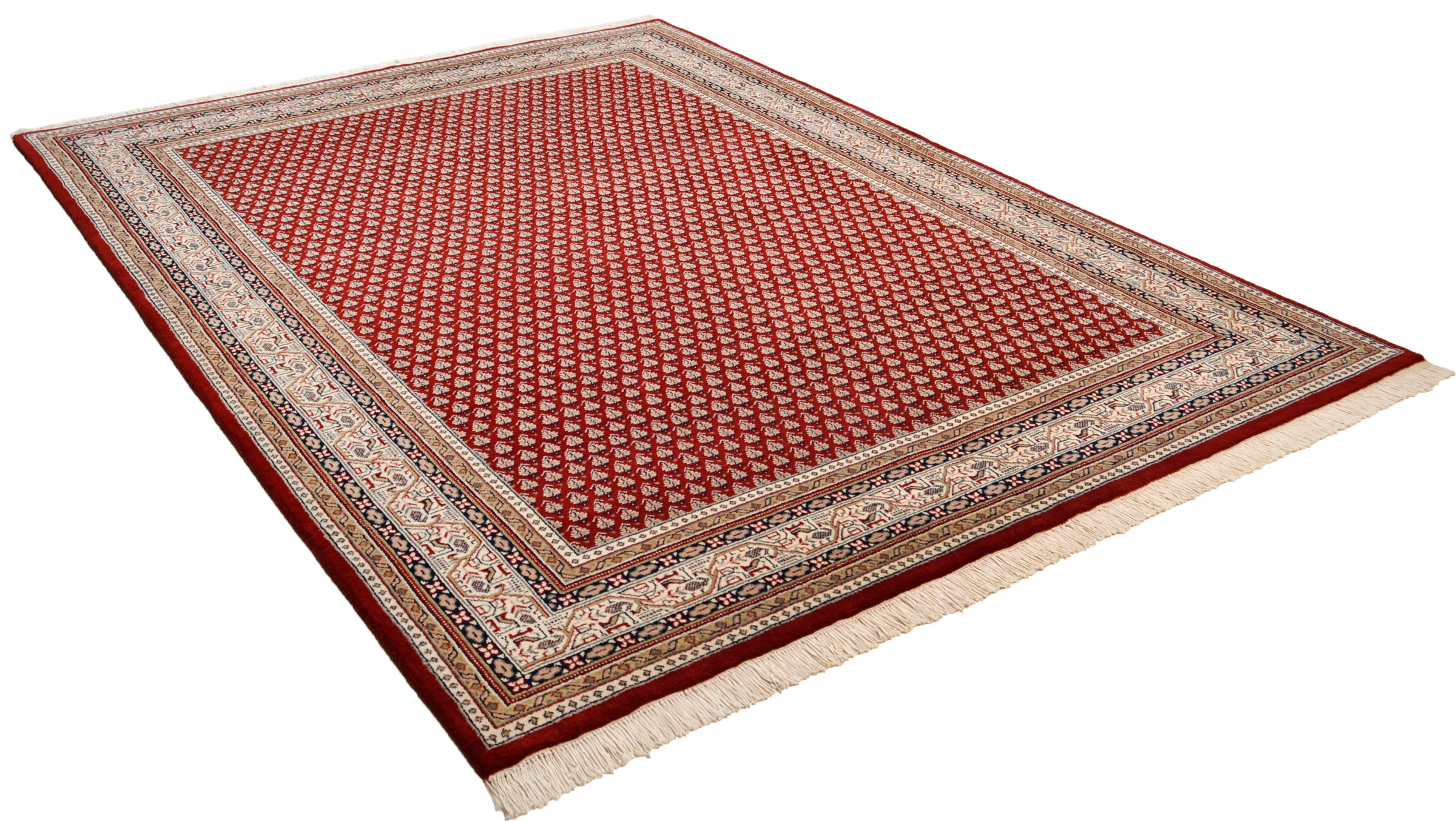 Image of THEKO Orientteppich »Abbas Meraj Mir«, rechteckig, 12 mm Höhe, reine Wolle, handgeknüpft, mit Fransen, ideal im Wohnzimmer & Schlafzimmer bei Ackermann Versand Schweiz