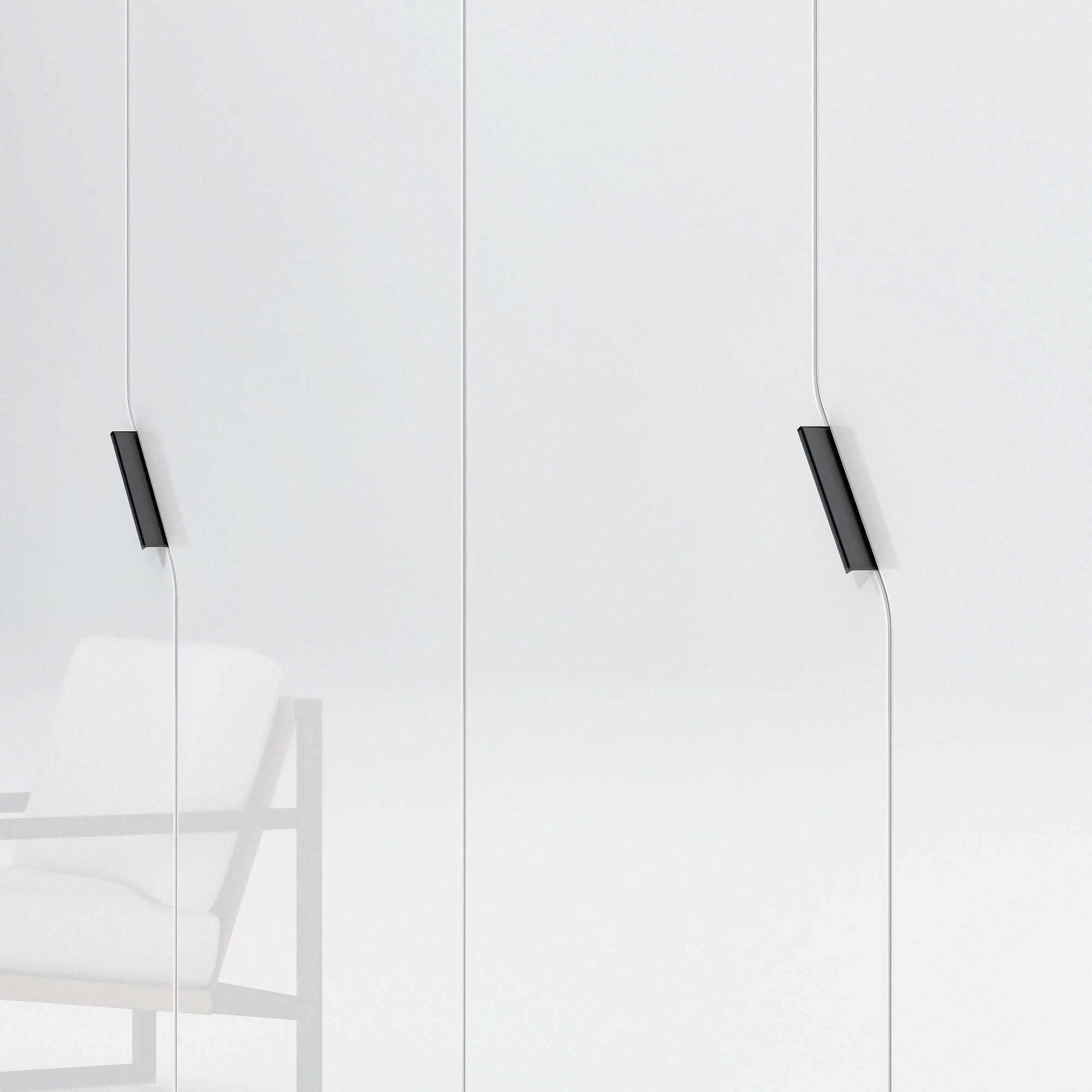 INOSIGN Kleiderschrank »AMETISTA, Drehtürenschrank, designgeformten Fronten« Made in Italy, hochglanz lackiert, Basisausführung, Zubehör extra