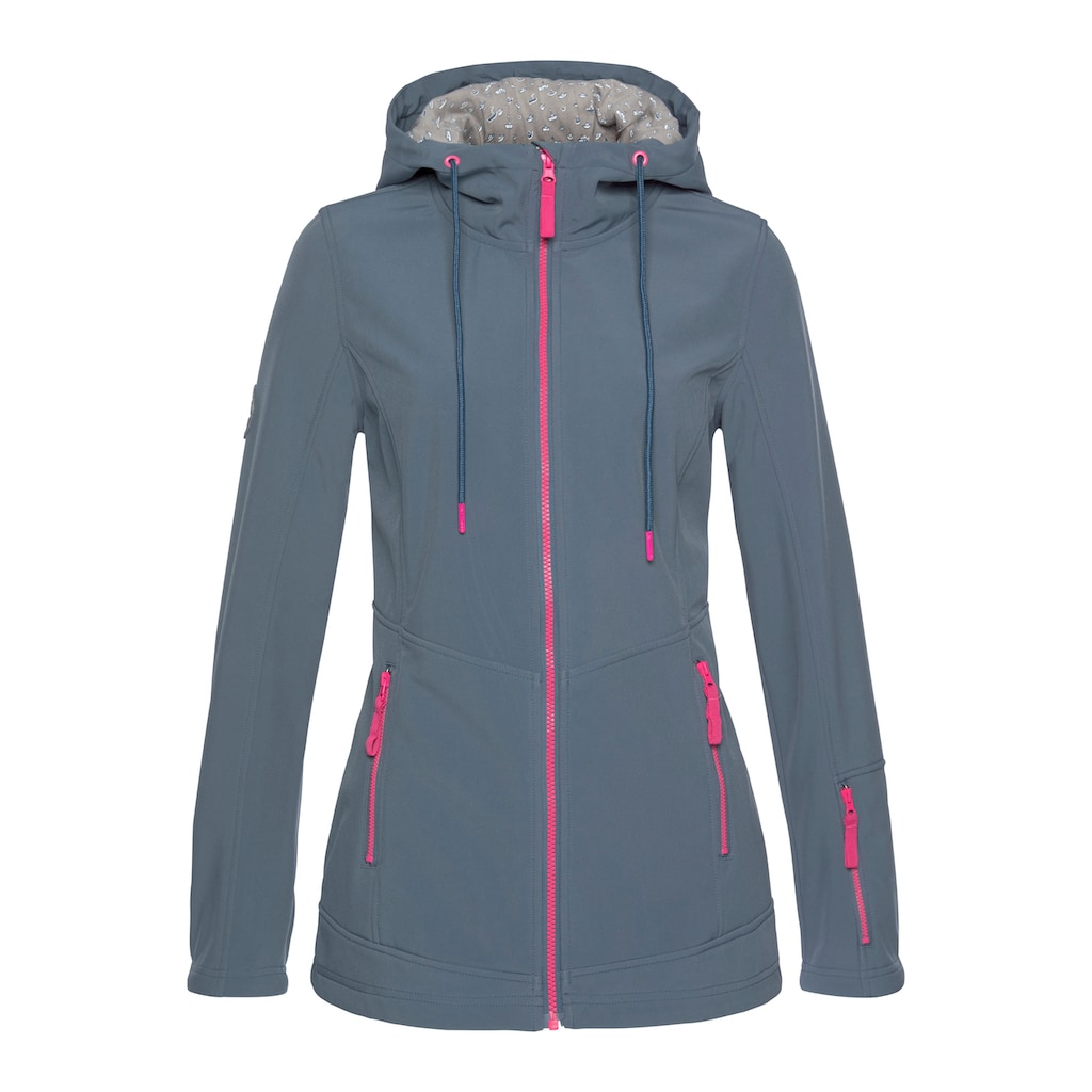 Ocean Sportswear Softshelljacke »aus recyceltem Polyester«, mit Kapuze