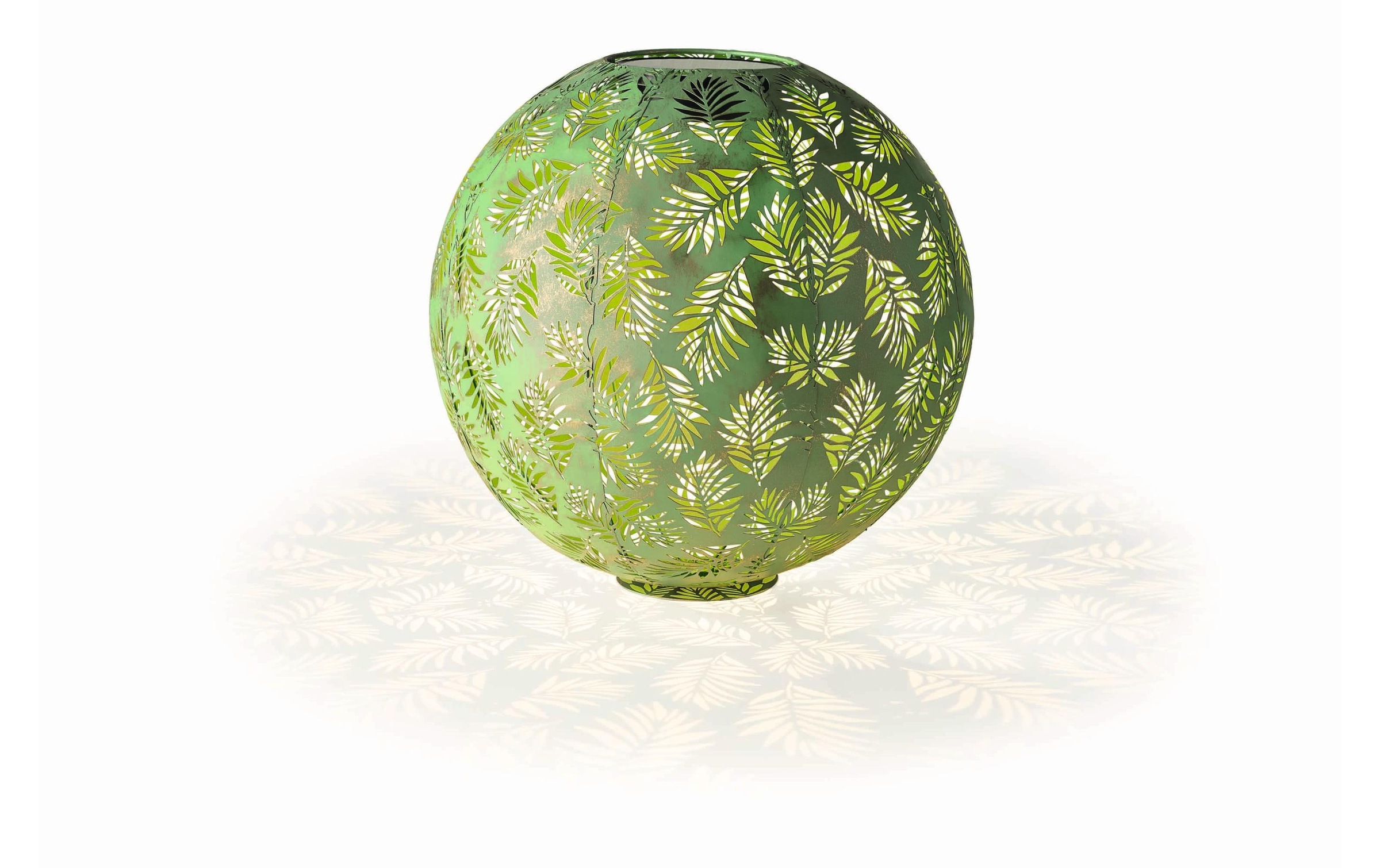 Image of STT LED Gartenleuchte "Solar Antic Ball Bamboo" Warmweiss