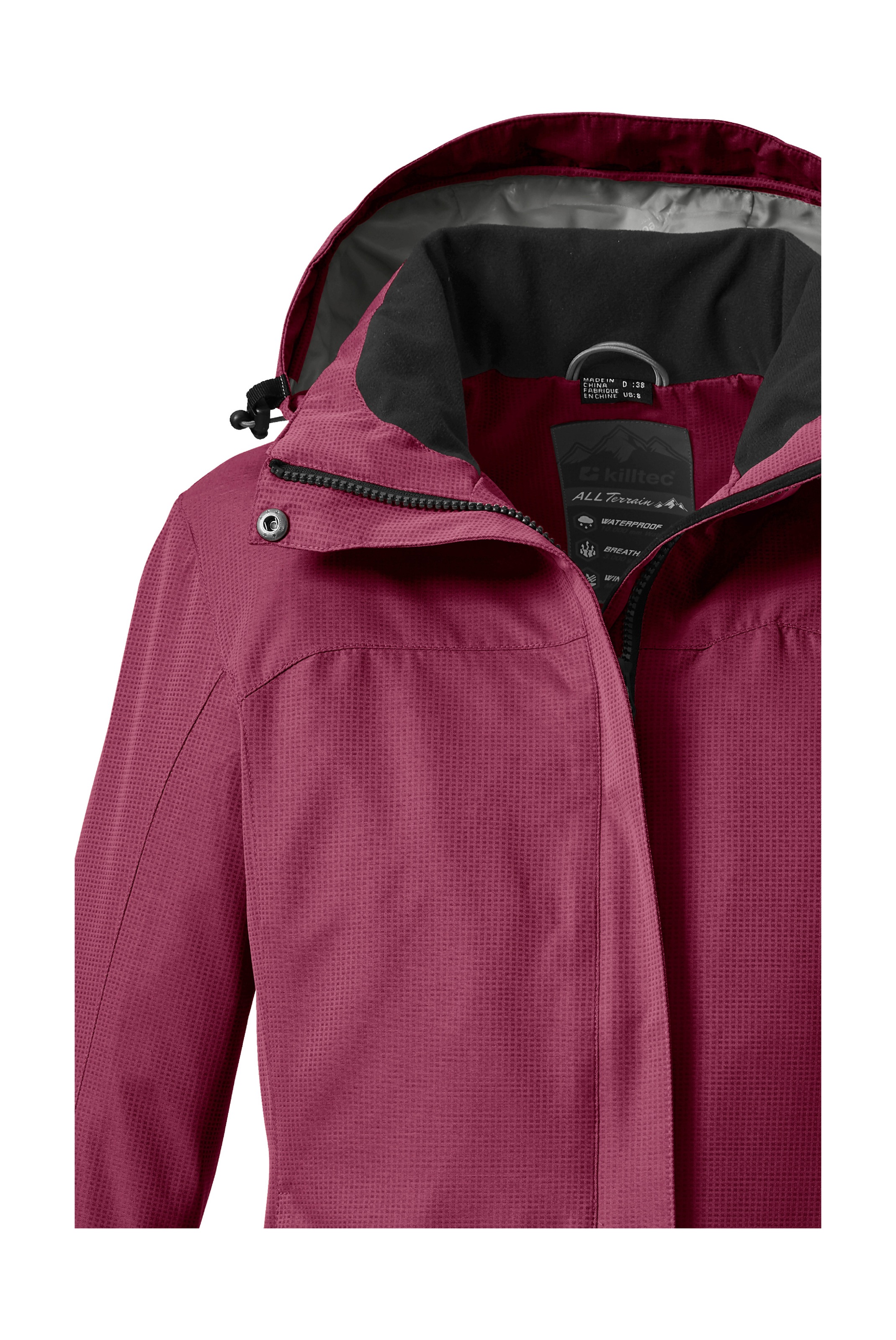 Killtec Outdoorjacke »Inkele«, Damenjacke mit abnehmbarer Kapuze, wind- und wasserdicht, atmungsaktiv