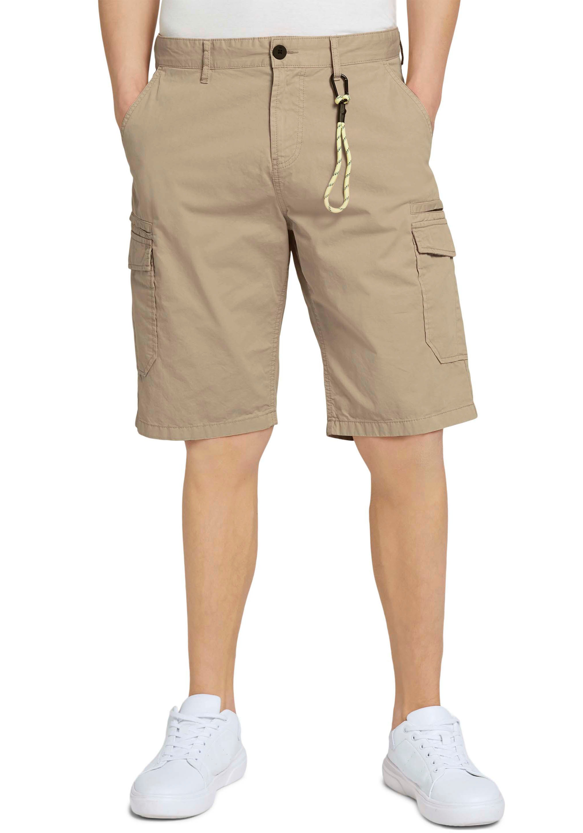 Image of TOM TAILOR Denim Cargoshorts, mit lässigem Anhänger bei Ackermann Versand Schweiz