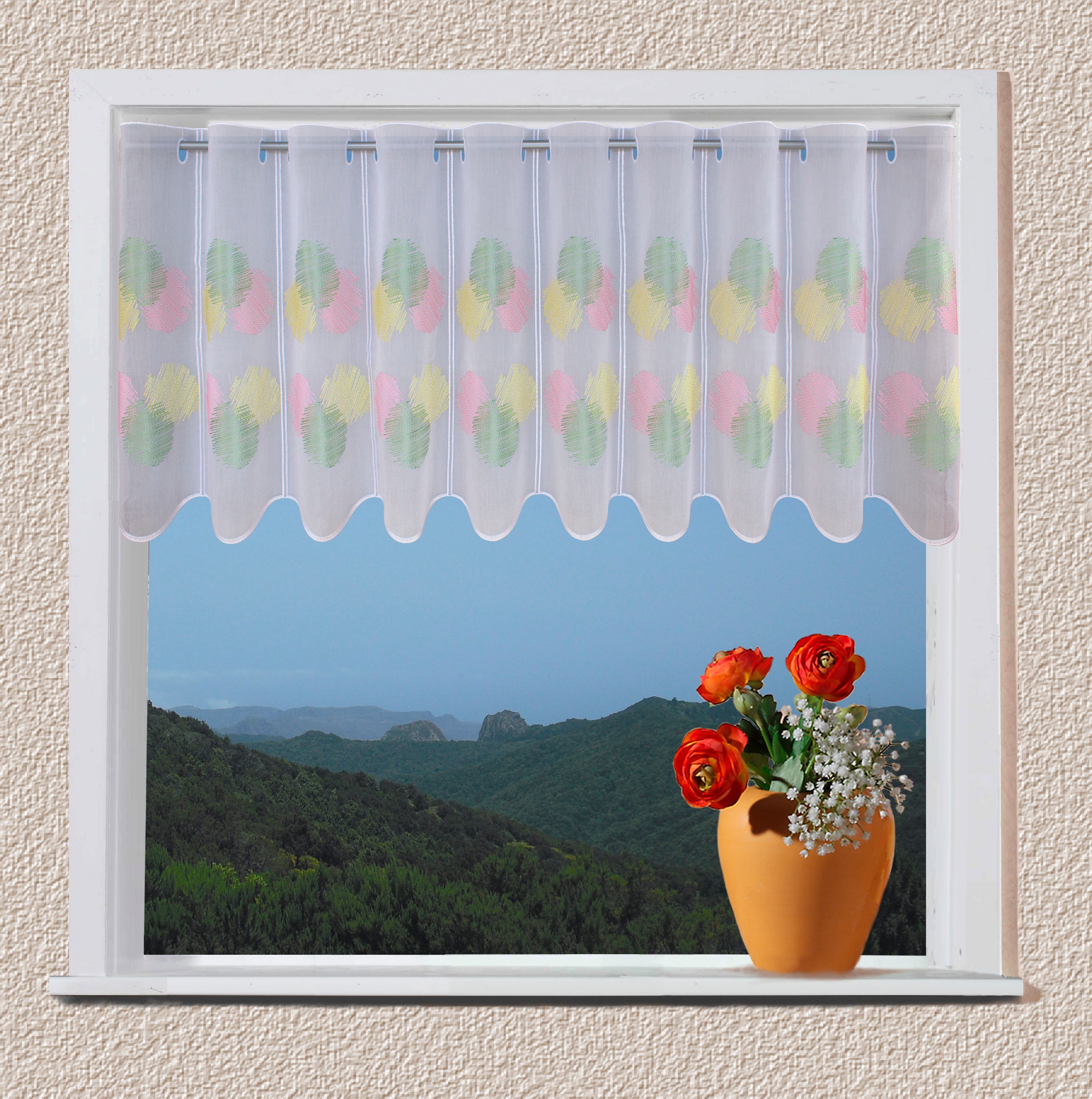 Image of VHG Scheibengardine nach Mass »Keela«, (1 St.), Stablöcher bei Ackermann Versand Schweiz