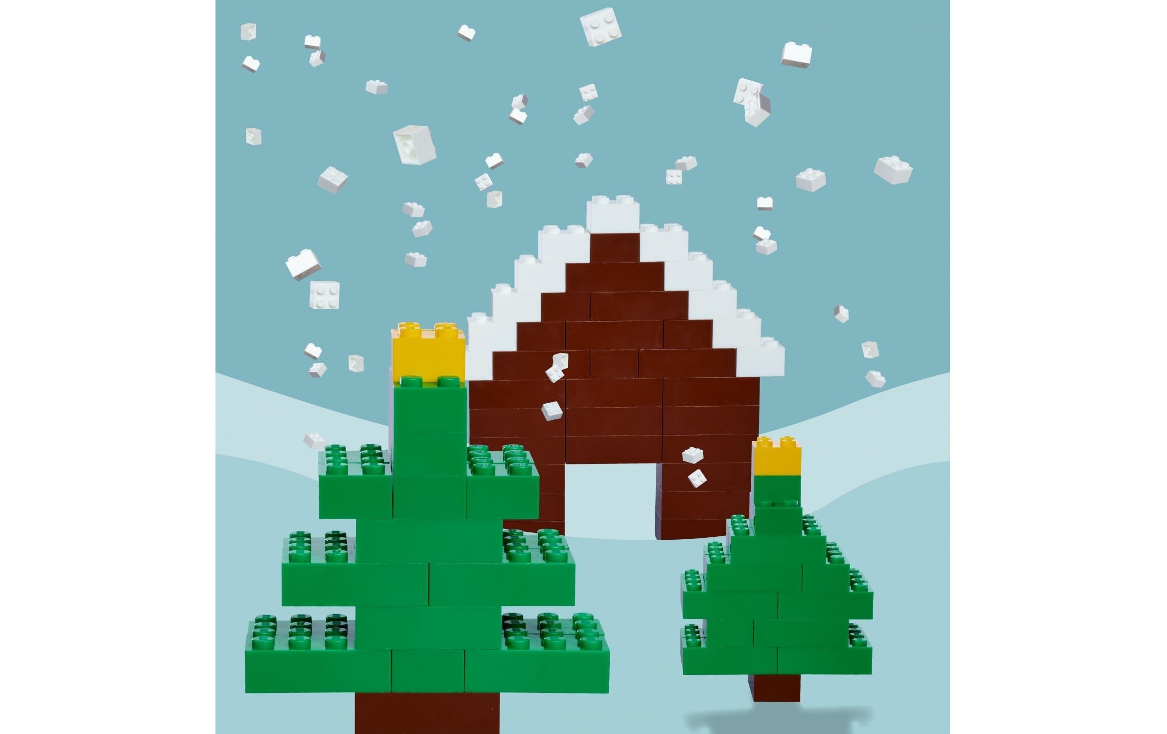Blox Spielbausteine »Bausteine 500 grüne 8er Steine lose«, (500 St.)