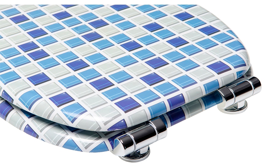 Sanilo WC-Sitz »Mosaik Blau« mit Absenkautomatik