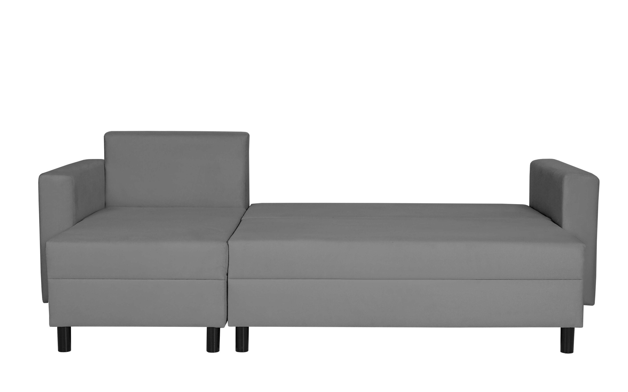 INOSIGN Ecksofa »GLENOE Schlafsofa mit Bettkasten, Recamiere beidseitig montierbar«, L-Form, Masse B/T/H: 230/135/84,5 cm, Velvet & Struktur weich