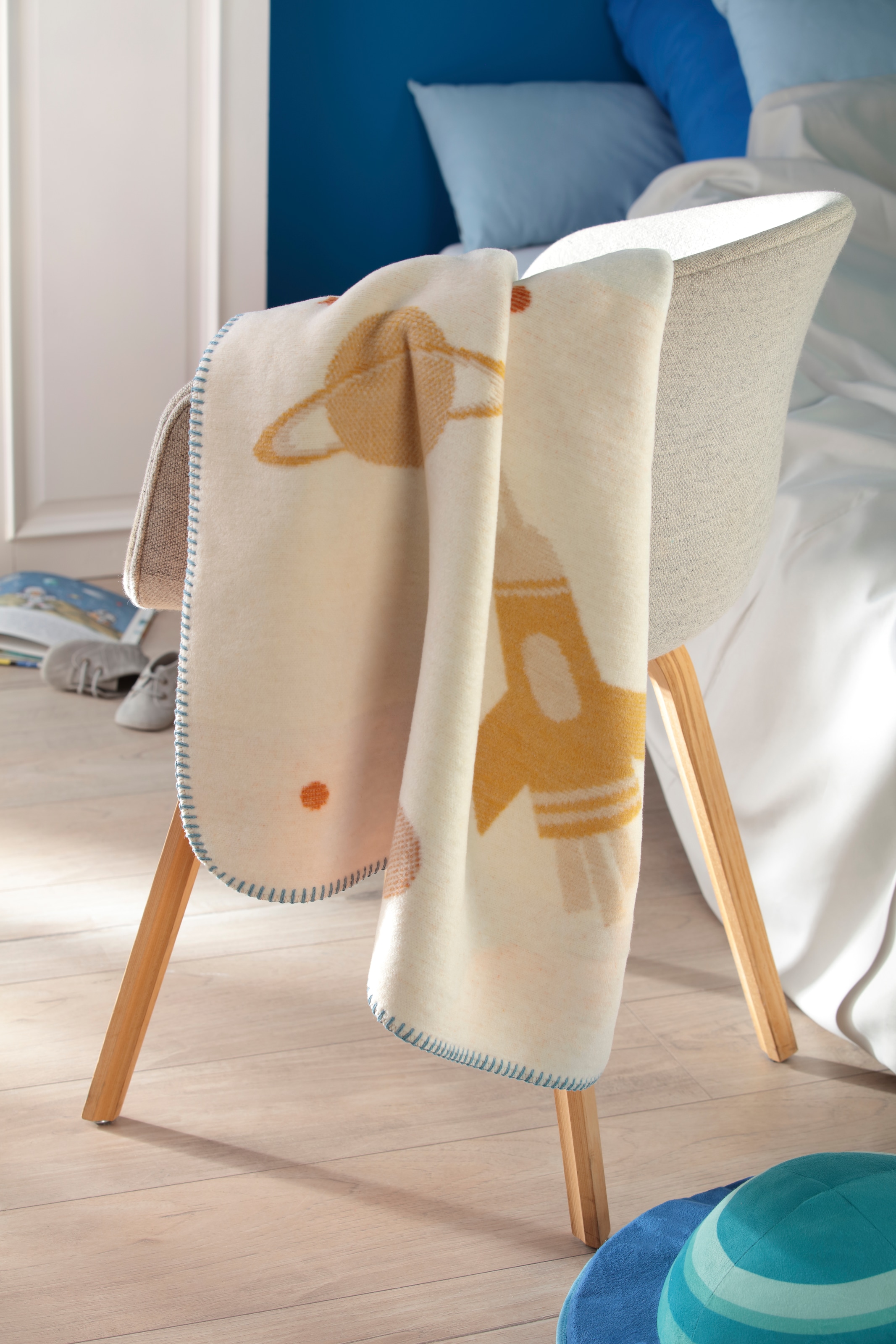 Biederlack Babydecke »Babydecke Orbit«, 75 x 100, mit Zierstich
