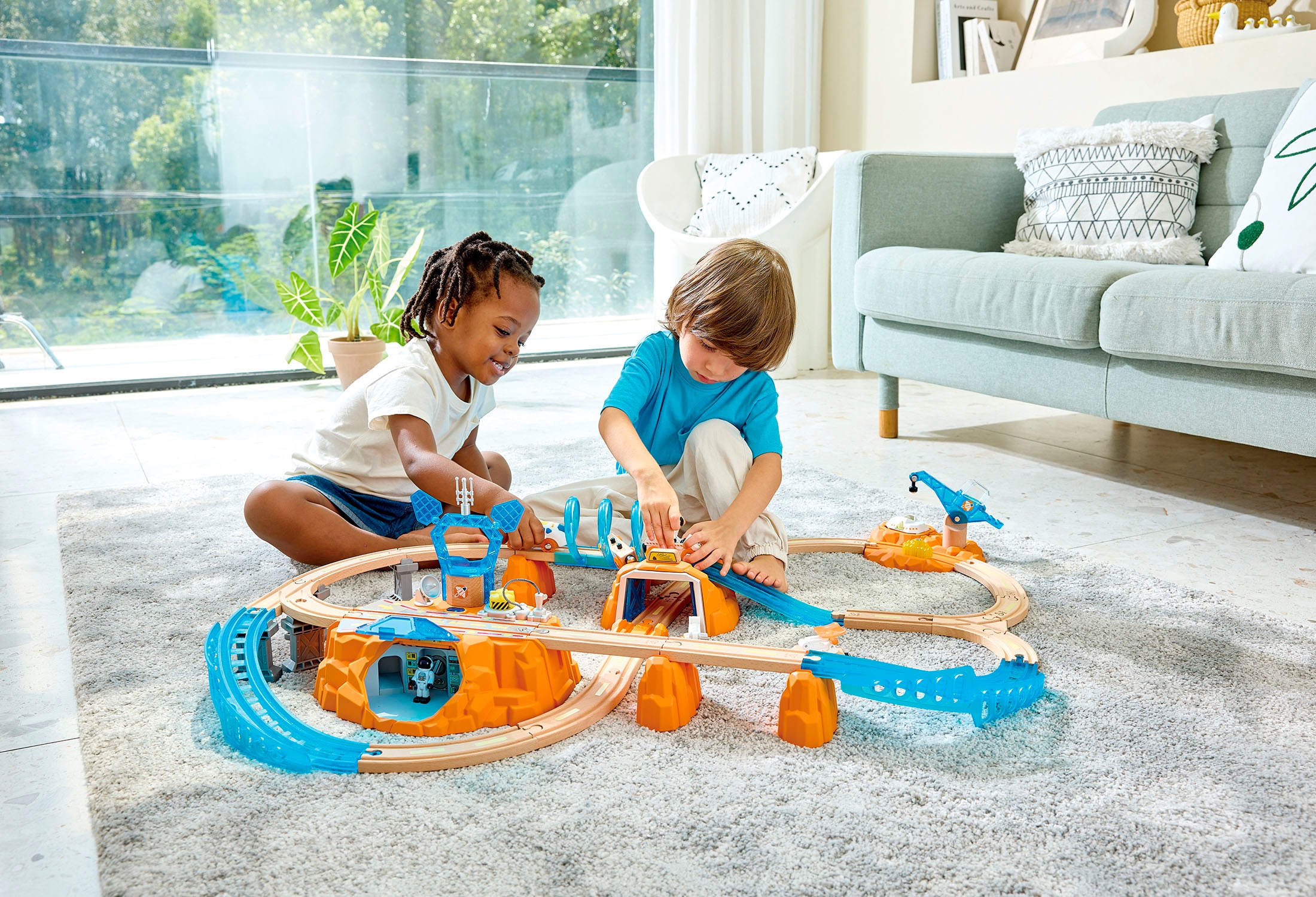 Hape Train jouet »Zugset - Mars-Erkundung« mit Licht und Sound