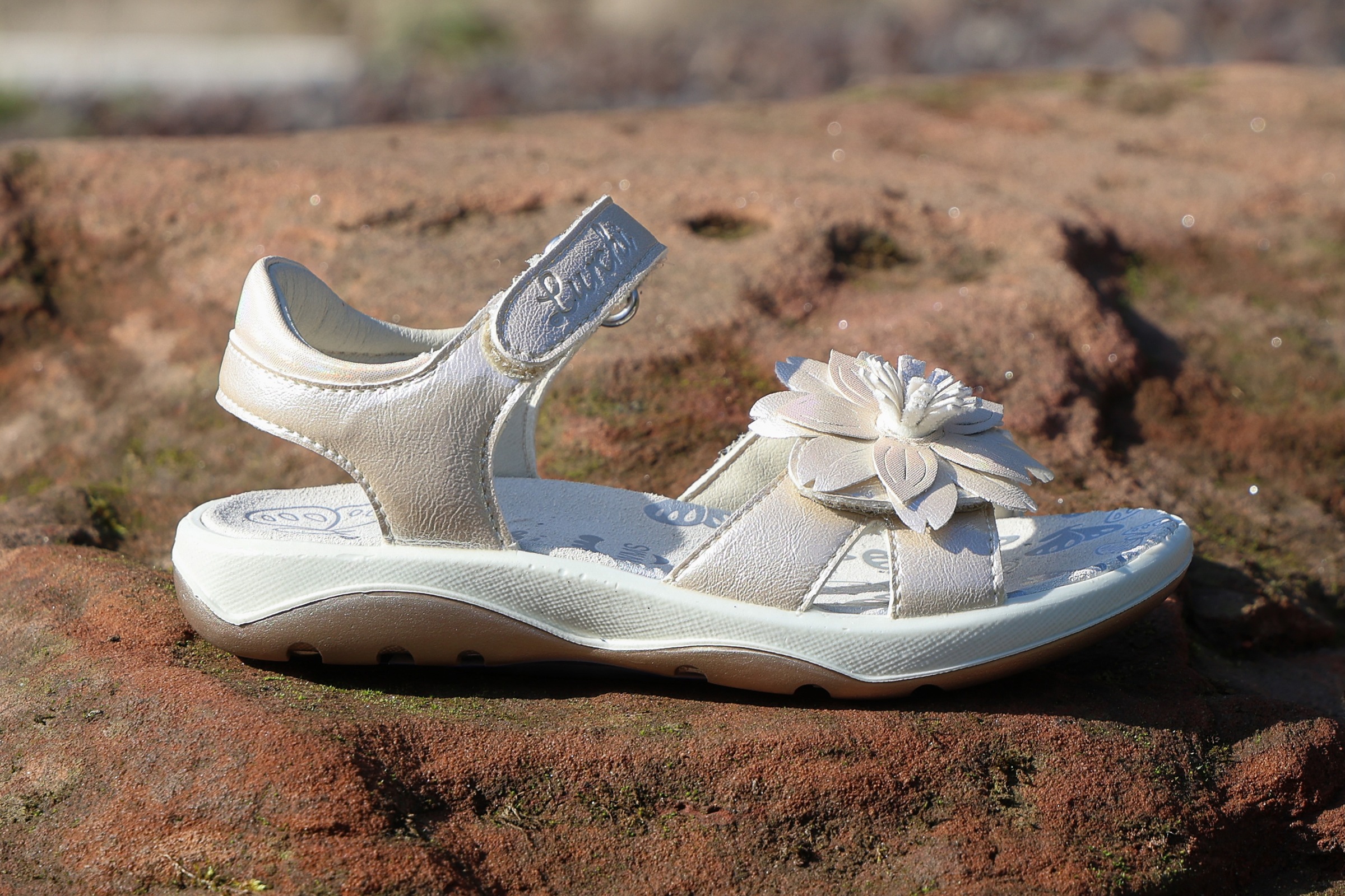 Lurchi Sandale »Flora«  Sandalette mit Blumenverzierung, Grössenschablone zum Download
