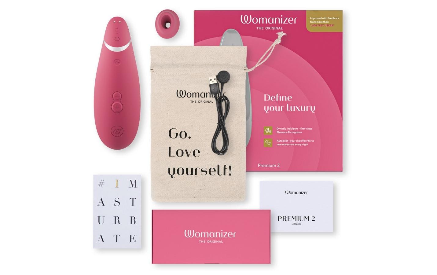 Womanizer Vibrator »Premium 2 raspbe«, (1 tlg.)