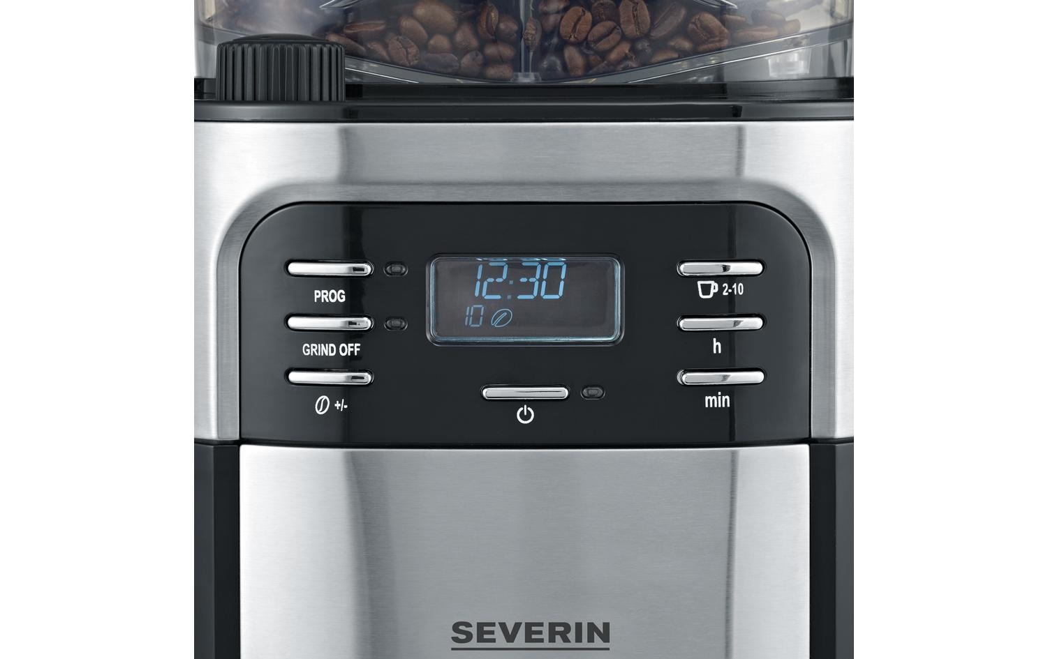 Severin Filterkaffeemaschine »KA 4810 Schwarz/Silberfarben«