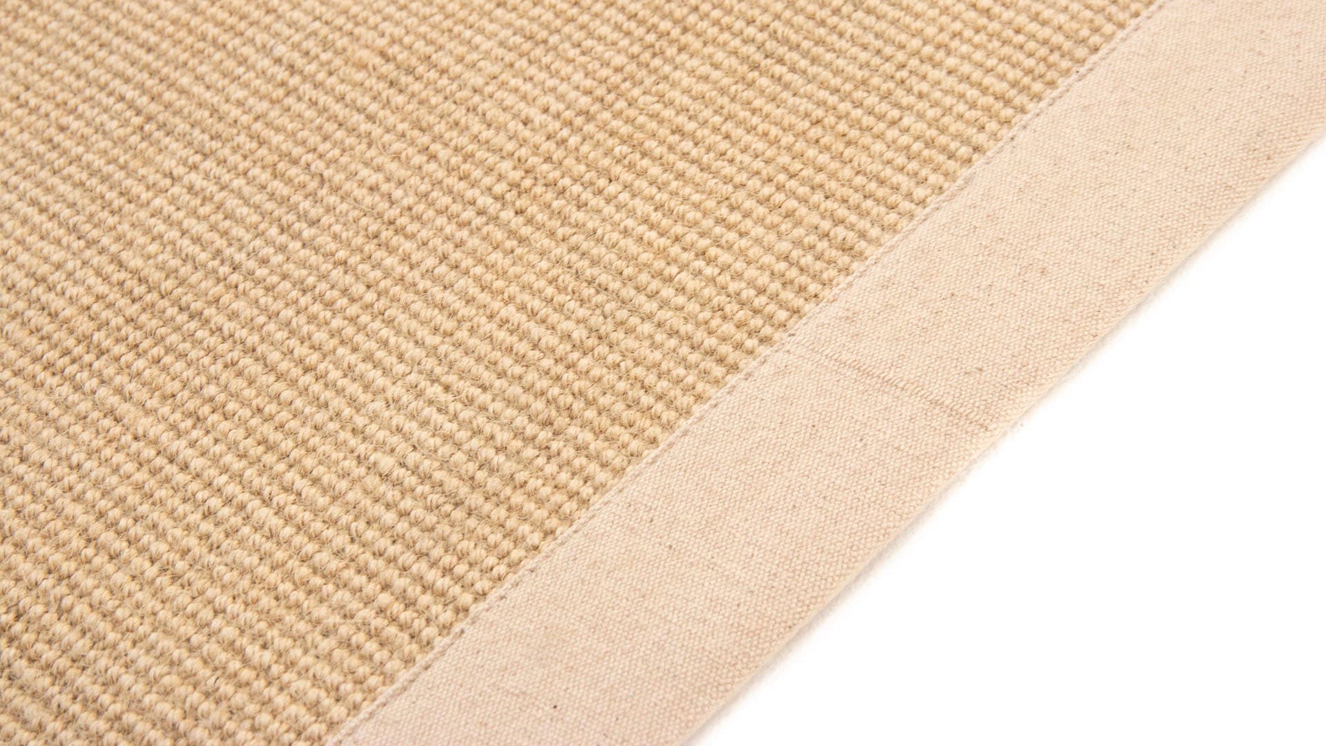 carpetfine Läufer »Sisal«, rechteckig, 5 mm Höhe, mit farbiger Bordüre, Anti Rutsch Rückseite