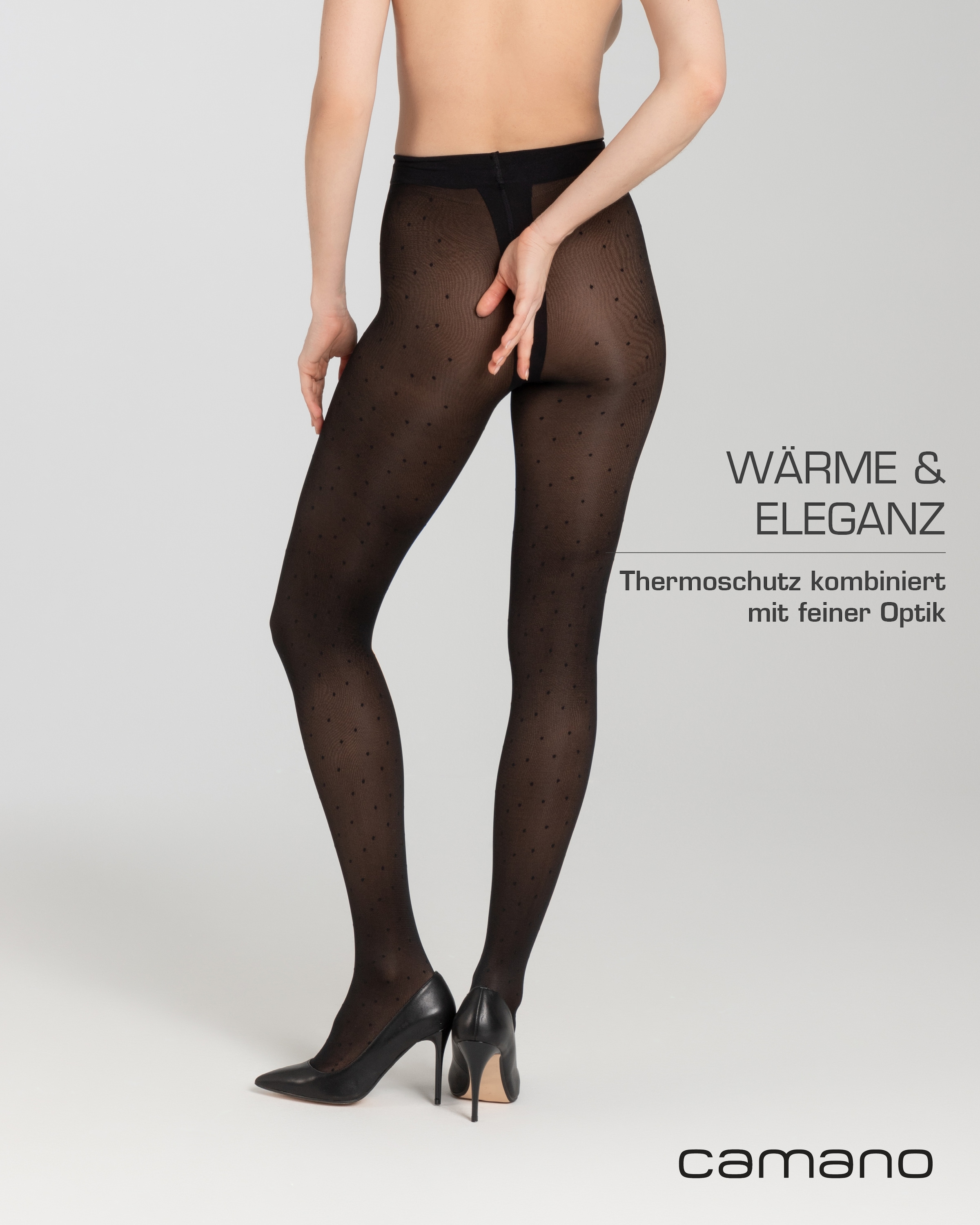 Camano Thermostrumpfhose »comfort«, 80 DEN Strumpfhosen mit transparenter 20 DEN Optik