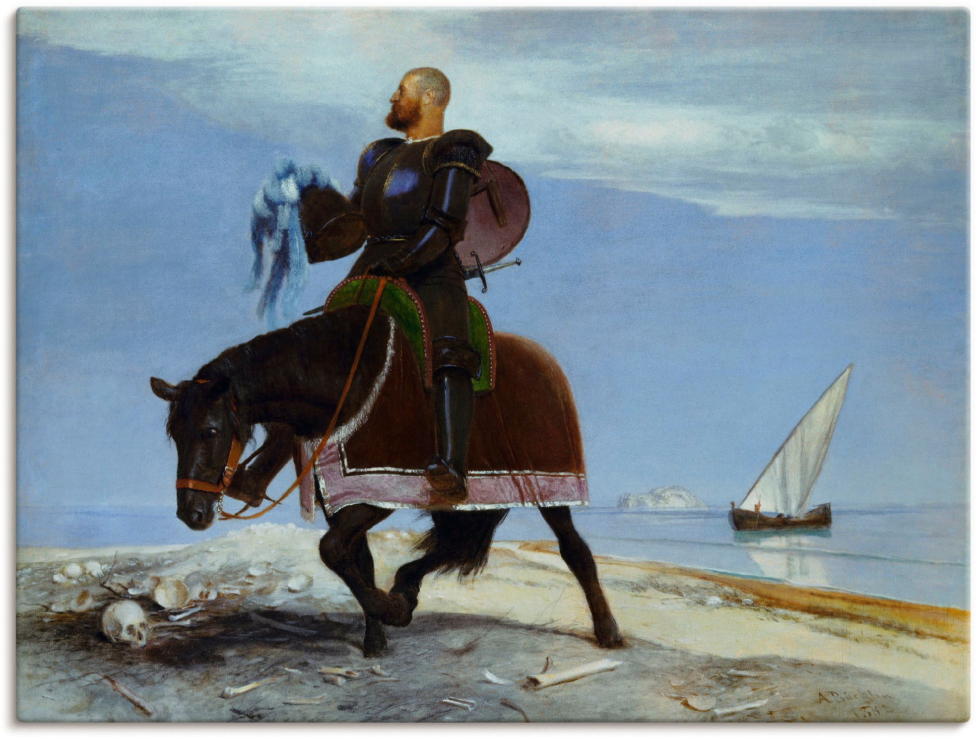 Image of Artland Wandbild »Der Abenteurer. 1882«, Mann, (1 St.), in vielen Grössen & Produktarten -Leinwandbild, Poster, Wandaufkleber / Wandtattoo auch für Badezimmer geeignet bei Ackermann Versand Schweiz