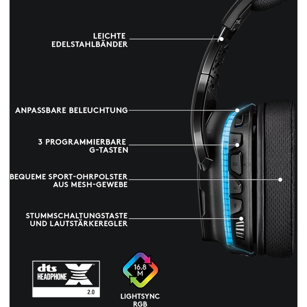 Logitech G Gaming-Headset »G635 7.1 Surround Sound LIGHTSYNC«