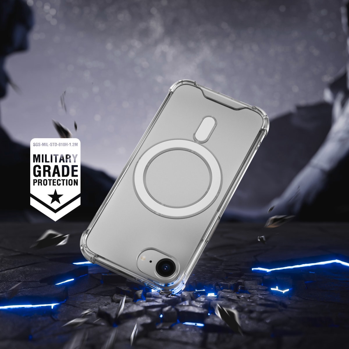 4smarts Handyhülle »Hybrid Case Ibiza für Apple iPhone SE (4. Gen)«, Backcover, Schutzhülle, Handyschutzhülle, Case, Schutzcase, stossfest
