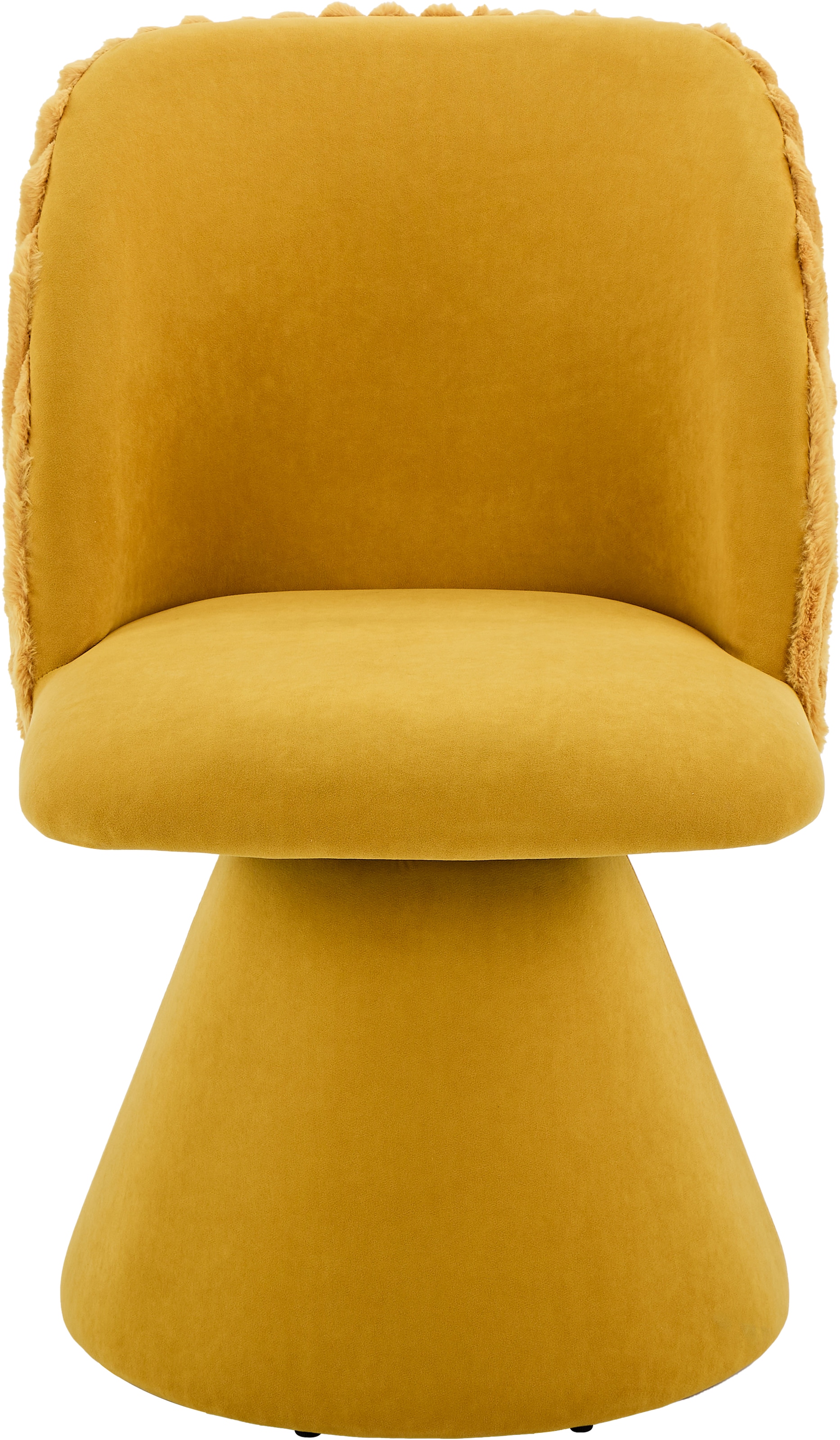 HELA Drehstuhl »BARI I« (Set) 1 Stk.360° drehbar, Polsterfuss, Materialkombi, Aussen Felloptik Innen Velvet