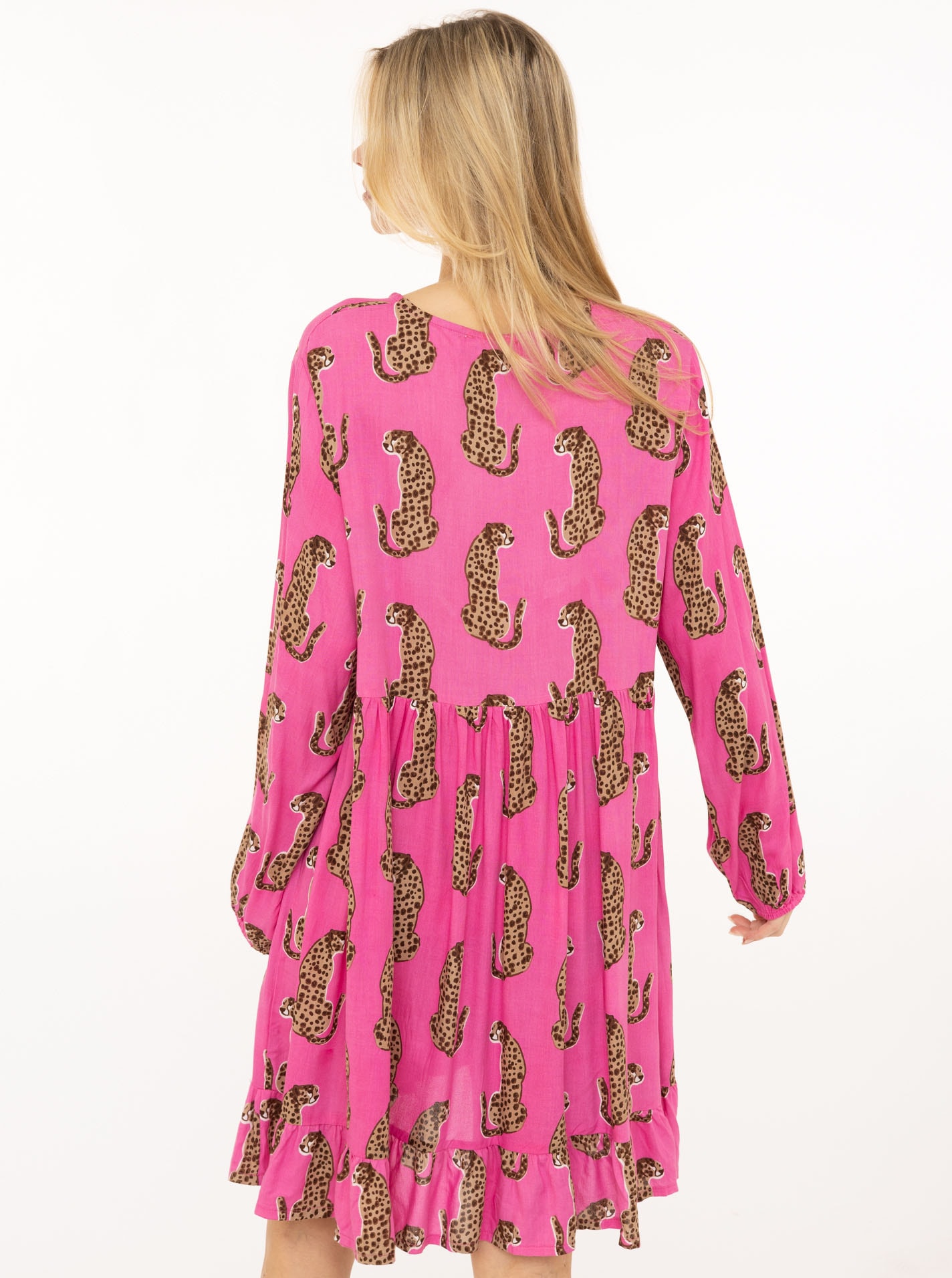 Zwillingsherz Robe en sweat »"Loevely Leopard"« Leopardenmotiv, mit Tassel, lange Ärmel, figurumspielend