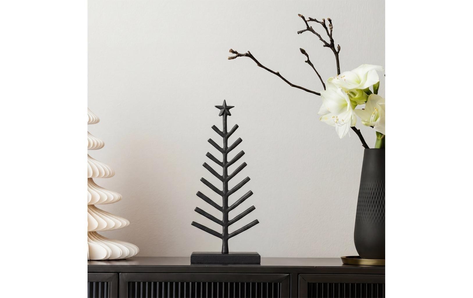 Villeroy & Boch »Villeroy & Boch Dekoration Baum Metall schwarz 30 cm Weihnachtsdeko, Schwarz«