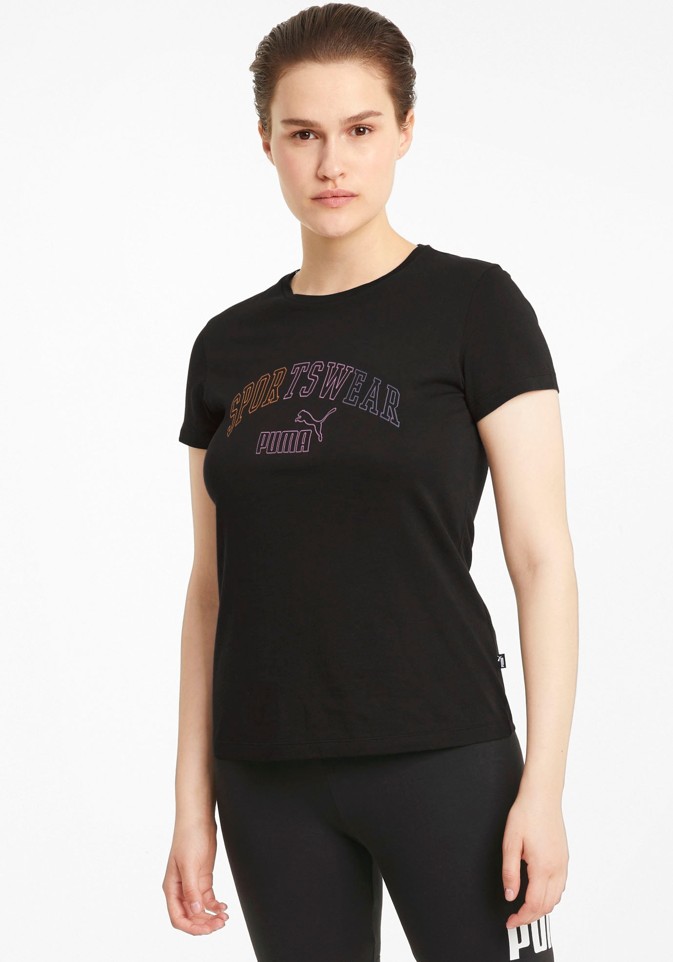 Image of PUMA T-Shirt "ESS+ LOGO LAB TEE" Regular Fit, Kurzarm, Rundhalsausschnitt, mit Print-Applikation