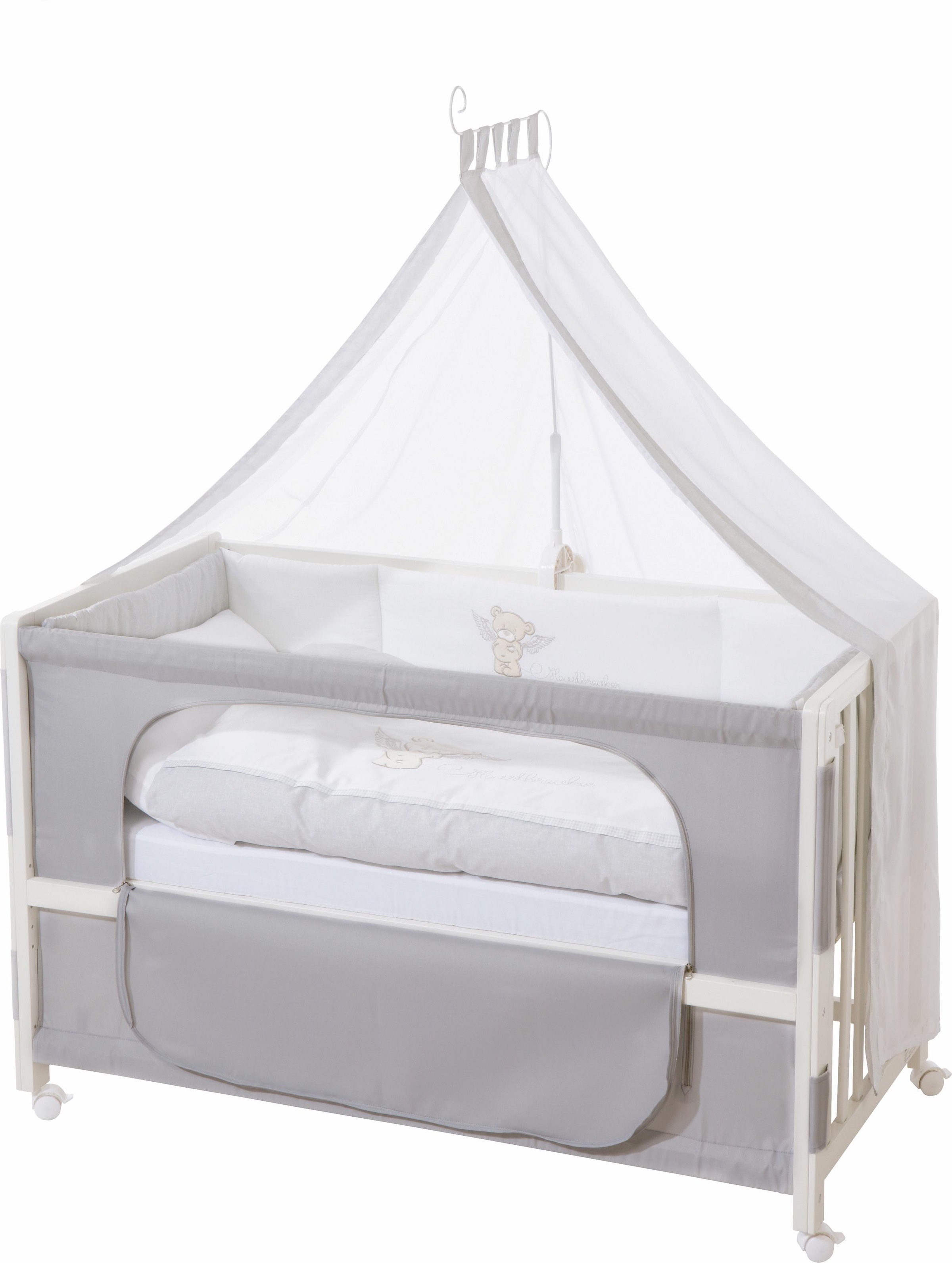 Image of roba® Babybett »Room bed - Dekor Heartbreaker«, als Beistell-, Kinder- und Juniorbett verwendbar bei Ackermann Versand Schweiz