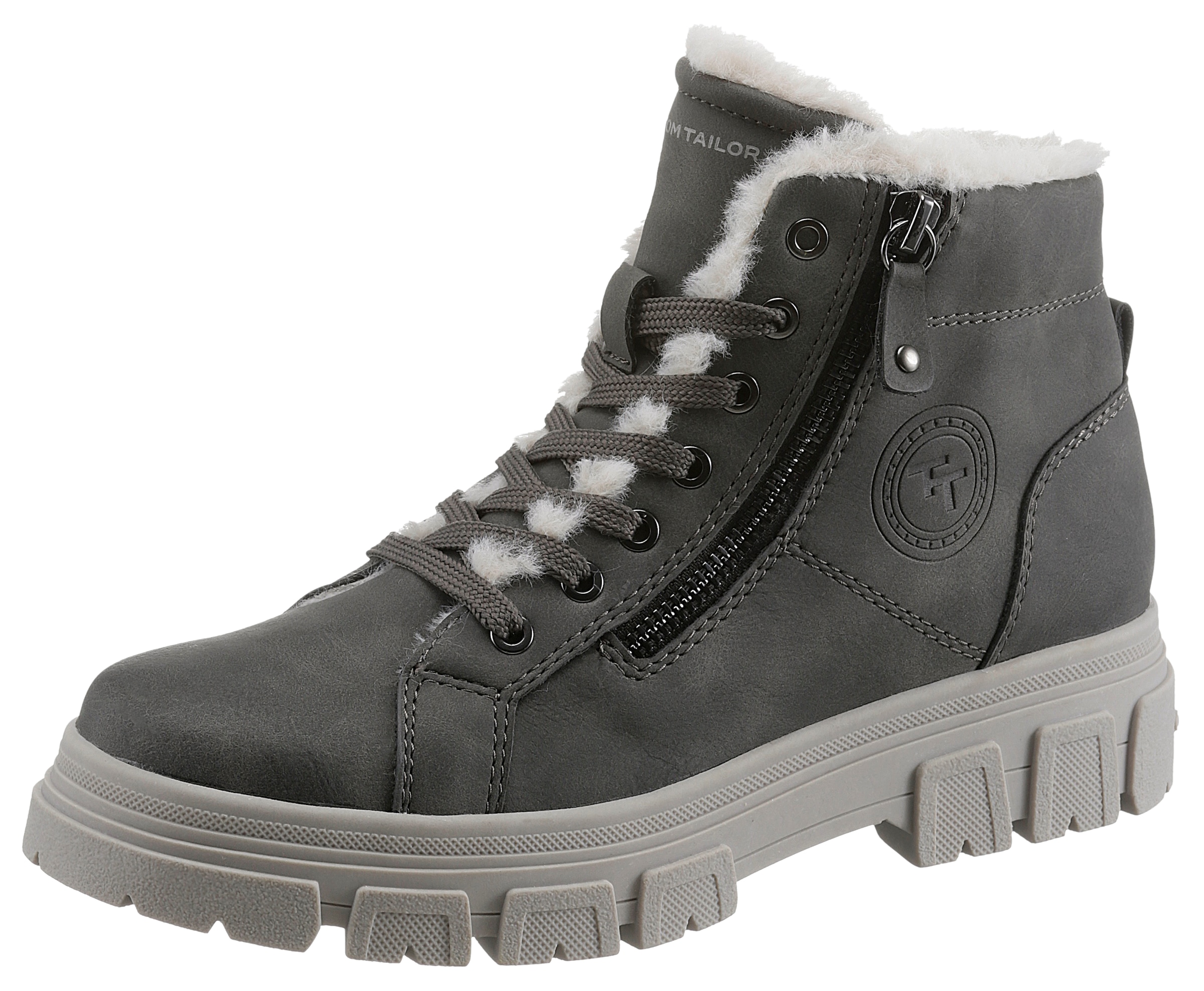 Image of TOM TAILOR Winterboots Plateauboots, Winterboots mit Zierreissverschluss