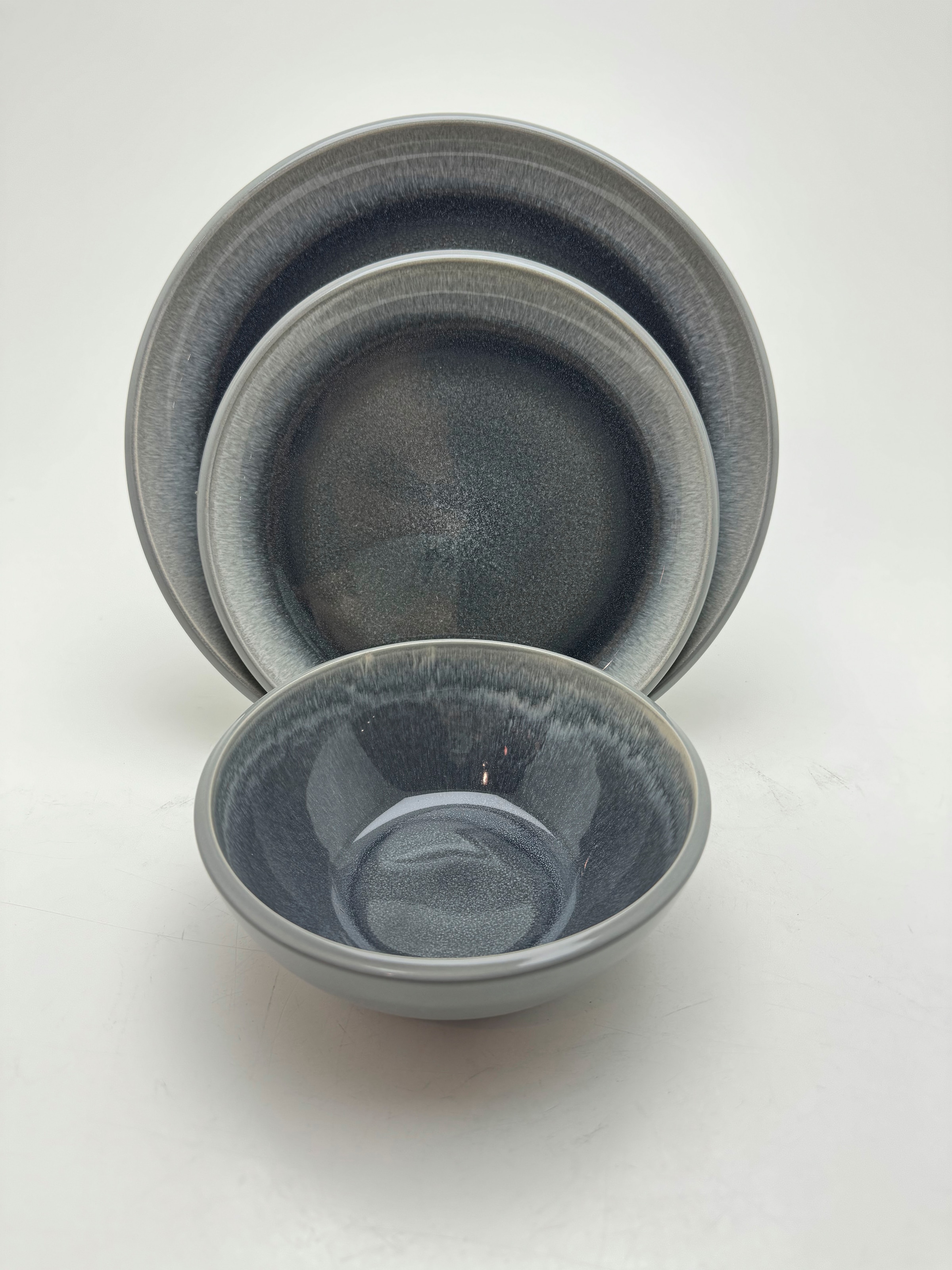 my home Service de table »Gerdrup« Reaktivglasur, jedes Stück ein Unikat