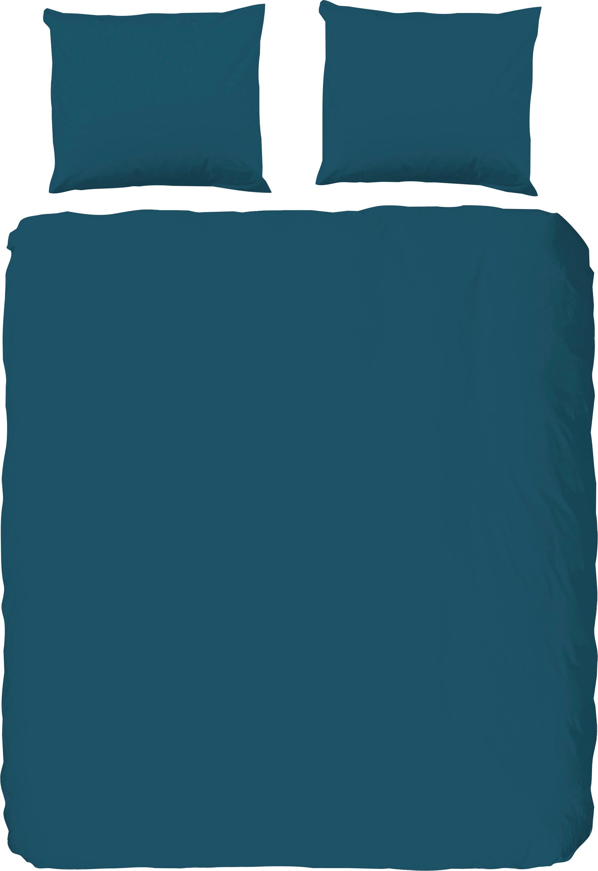 hip Bettwäsche »Hip Uni«, 100% Baumwolle, Mako-Satin, 135x200, Unifarben Weiss, Reissverschluss