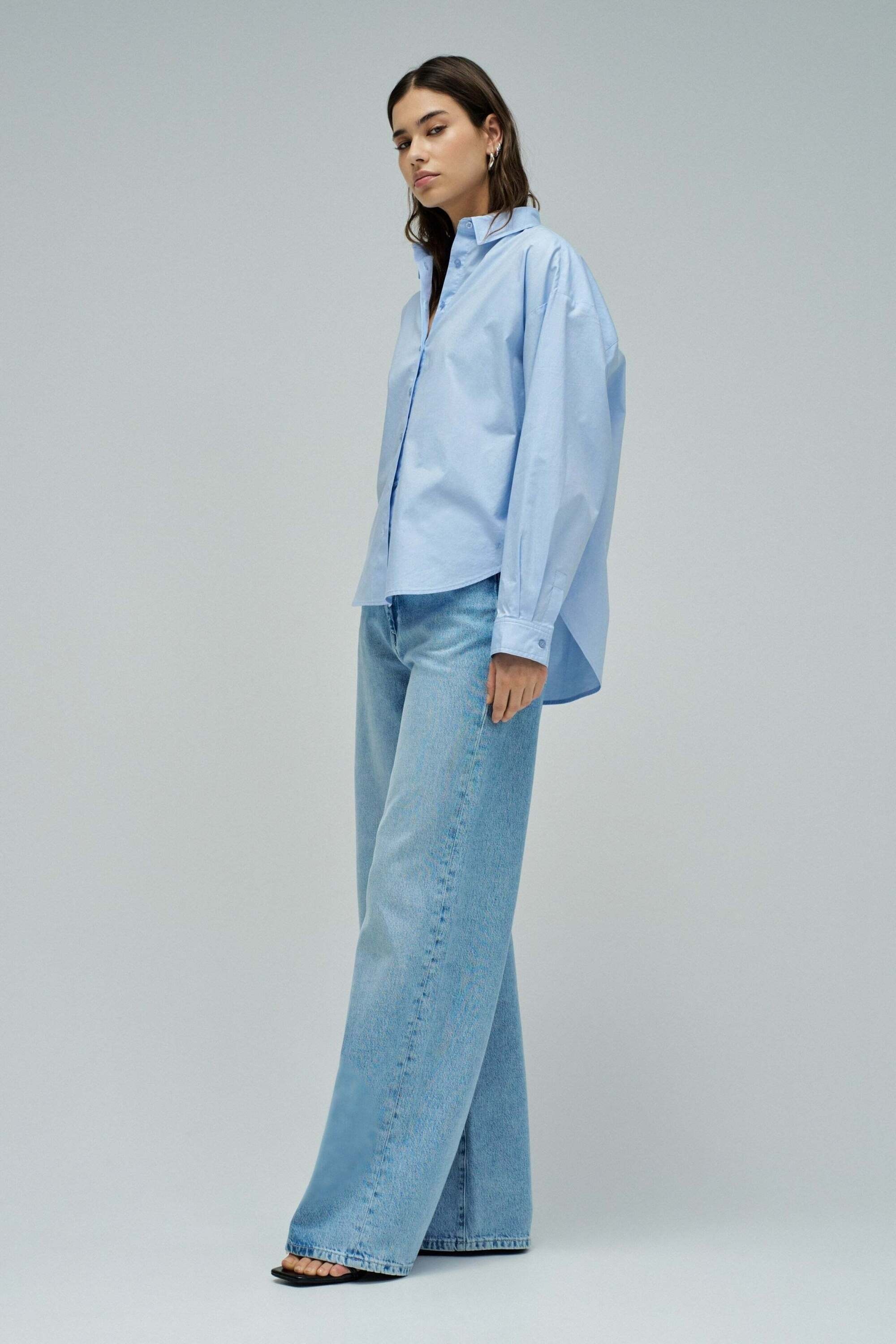 Salsa Langarmbluse »Salsa Jeans Langarmbluse Oversize Basic«