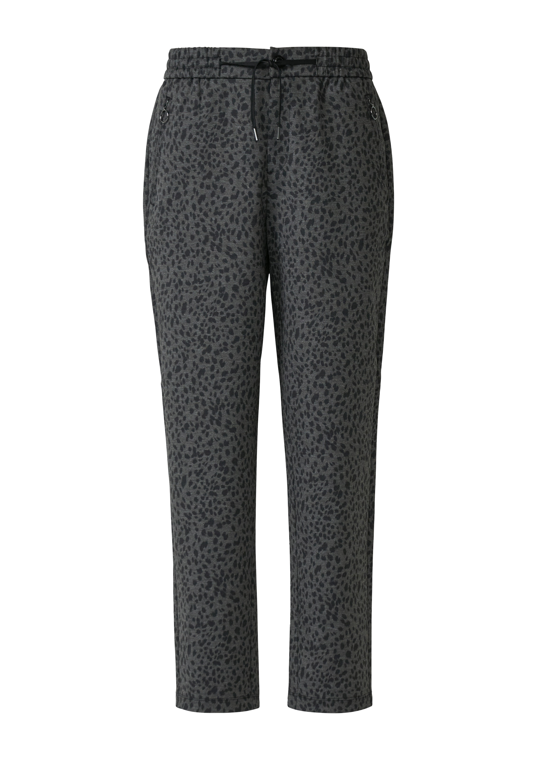 s.Oliver Pantalon en tissu  mit Leo-Print