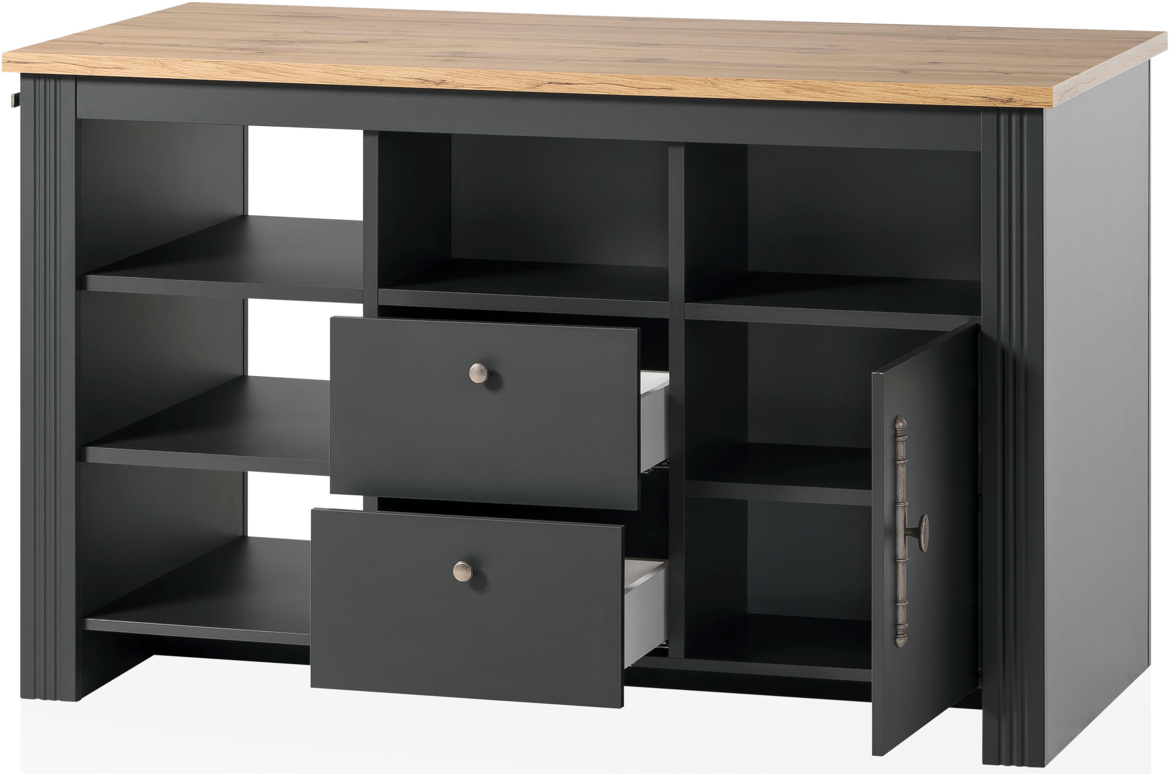 GOODproduct Küche »KS-Westminster« Breite 366 cm, ohne E-Geräte