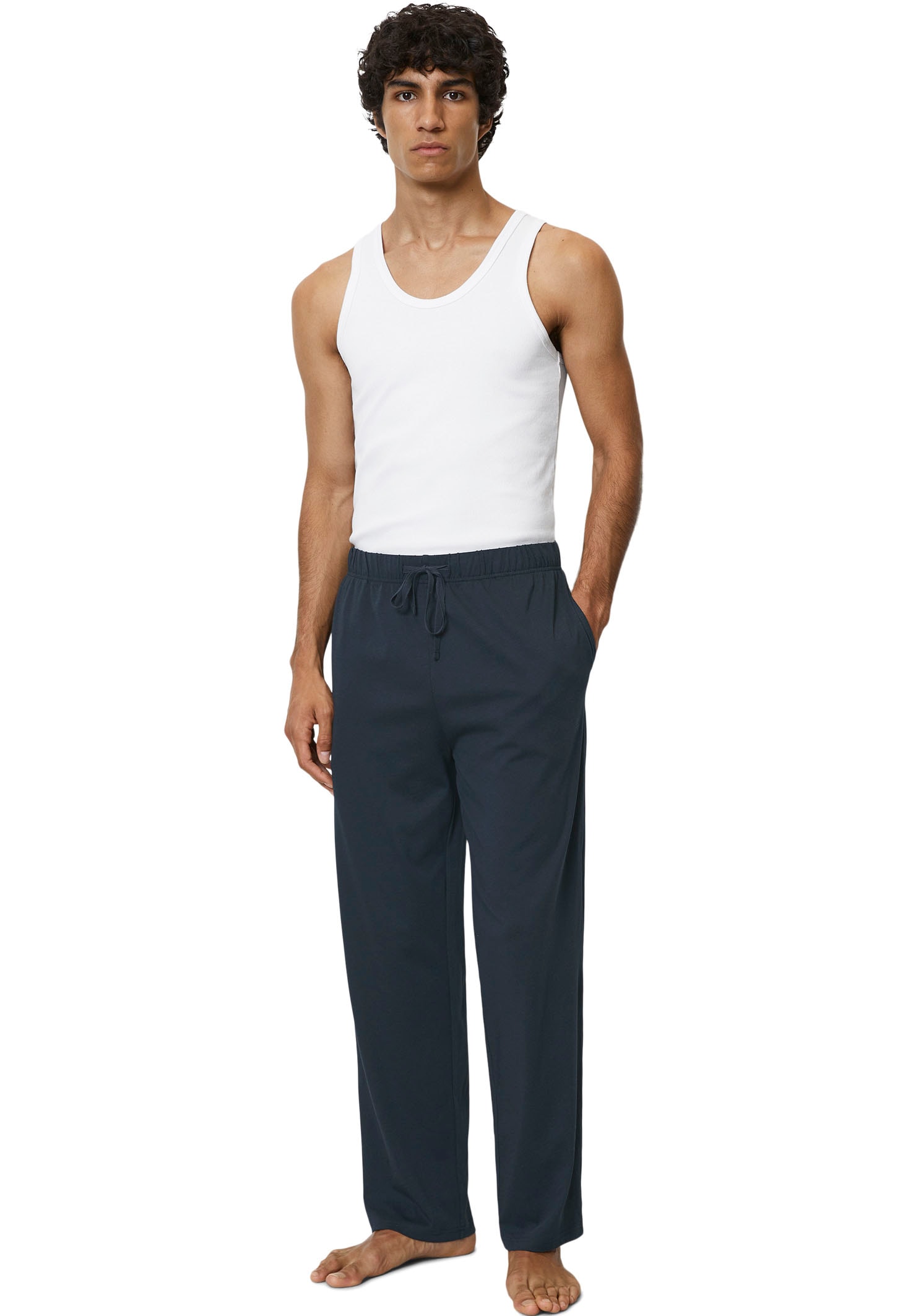 Marc O'Polo Loungehose, mit Tunnelzug und Bindeband, Regular Fit