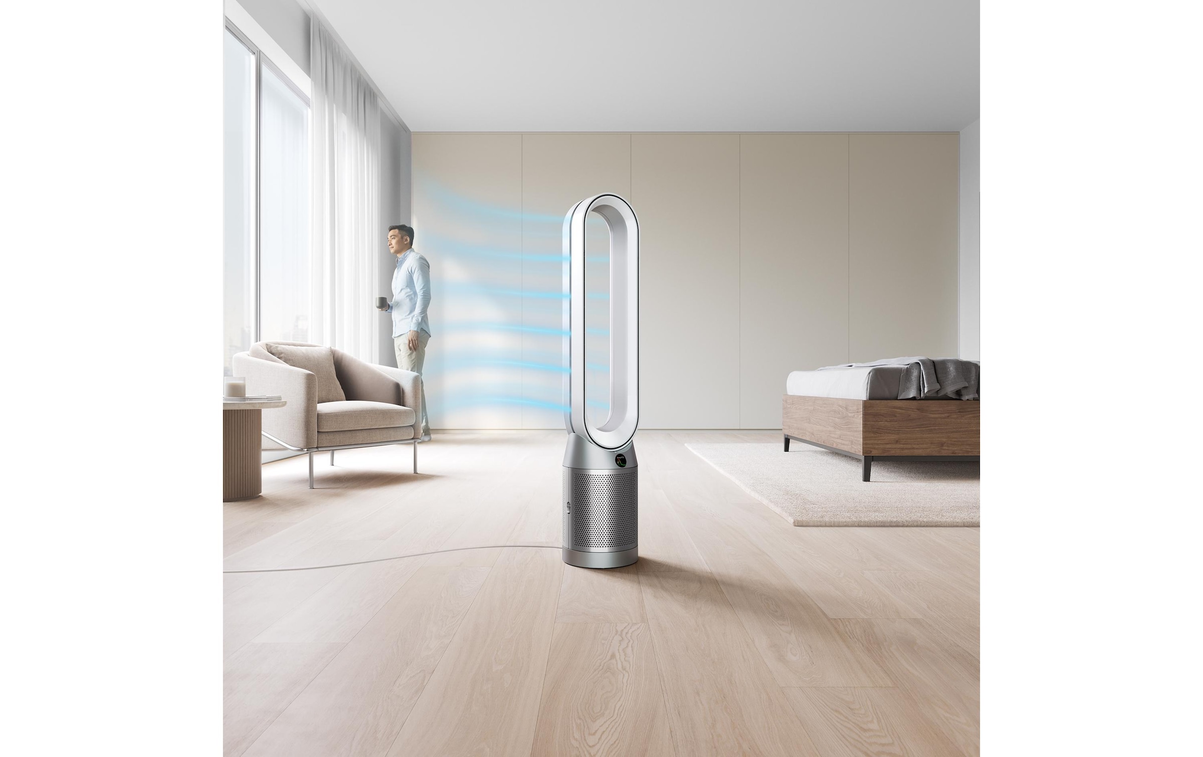 DYSON Bodenventilator »Purifier Cool Autoreact™ TP7A (Silberfarben/Weiss)«