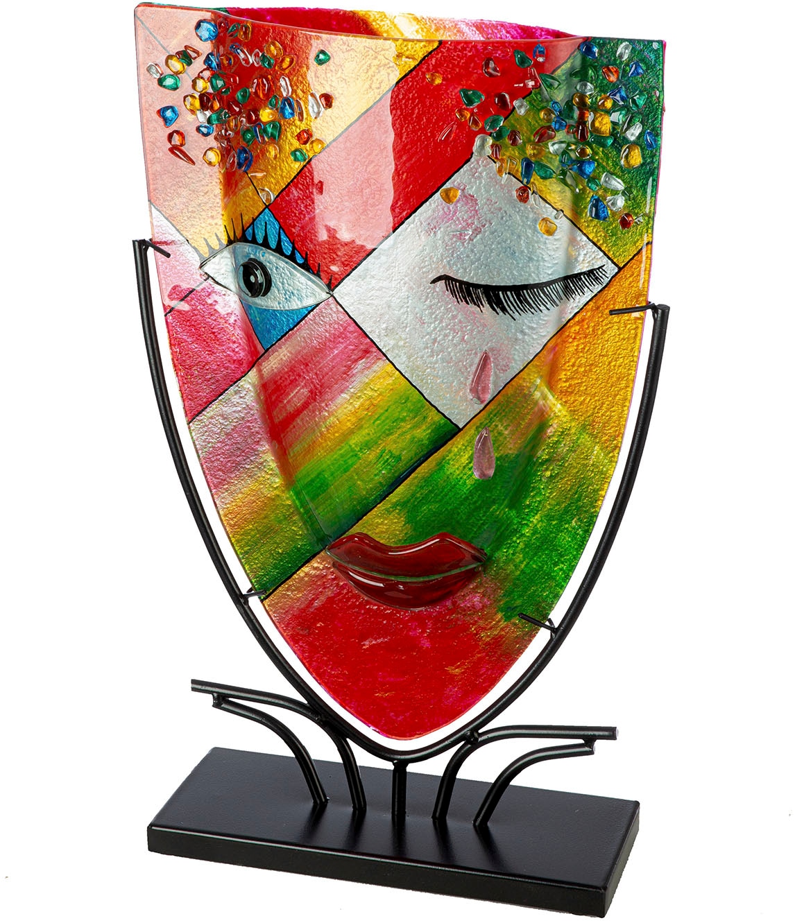 Image of Casablanca by Gilde Tischvase "Gesichtsvase oval Dreaming orange H. 49 cm"