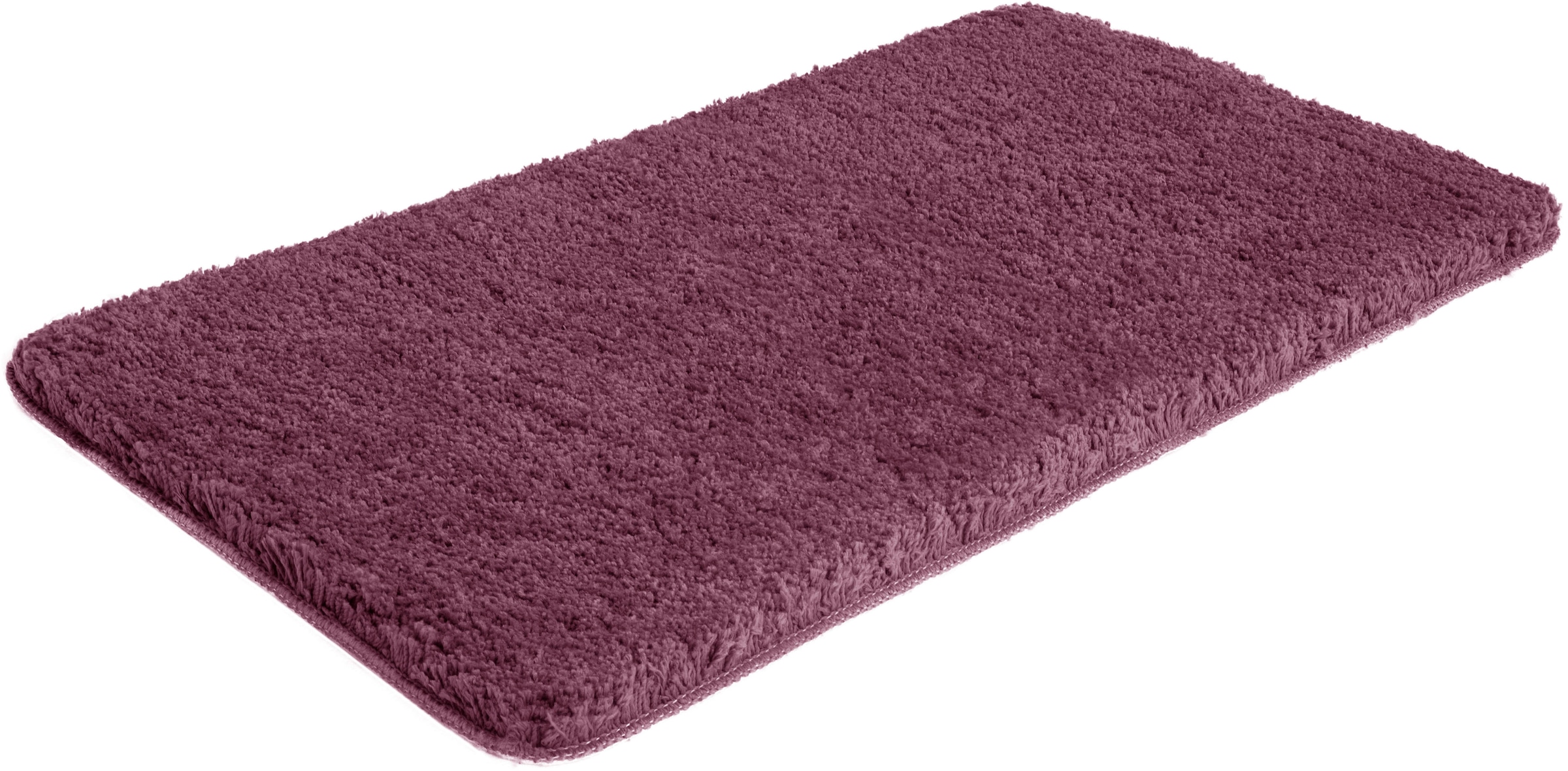 my home Badematte »Sanremo, Badvorleger, Badezimmer Teppich, sehr weich«, rutschhemmend beschichtet, fussbodenheizungsgeeignet-schnell trocknend, Badteppich, unifarben, rechteckig, rund & als 3-tlg. Set erhältlich