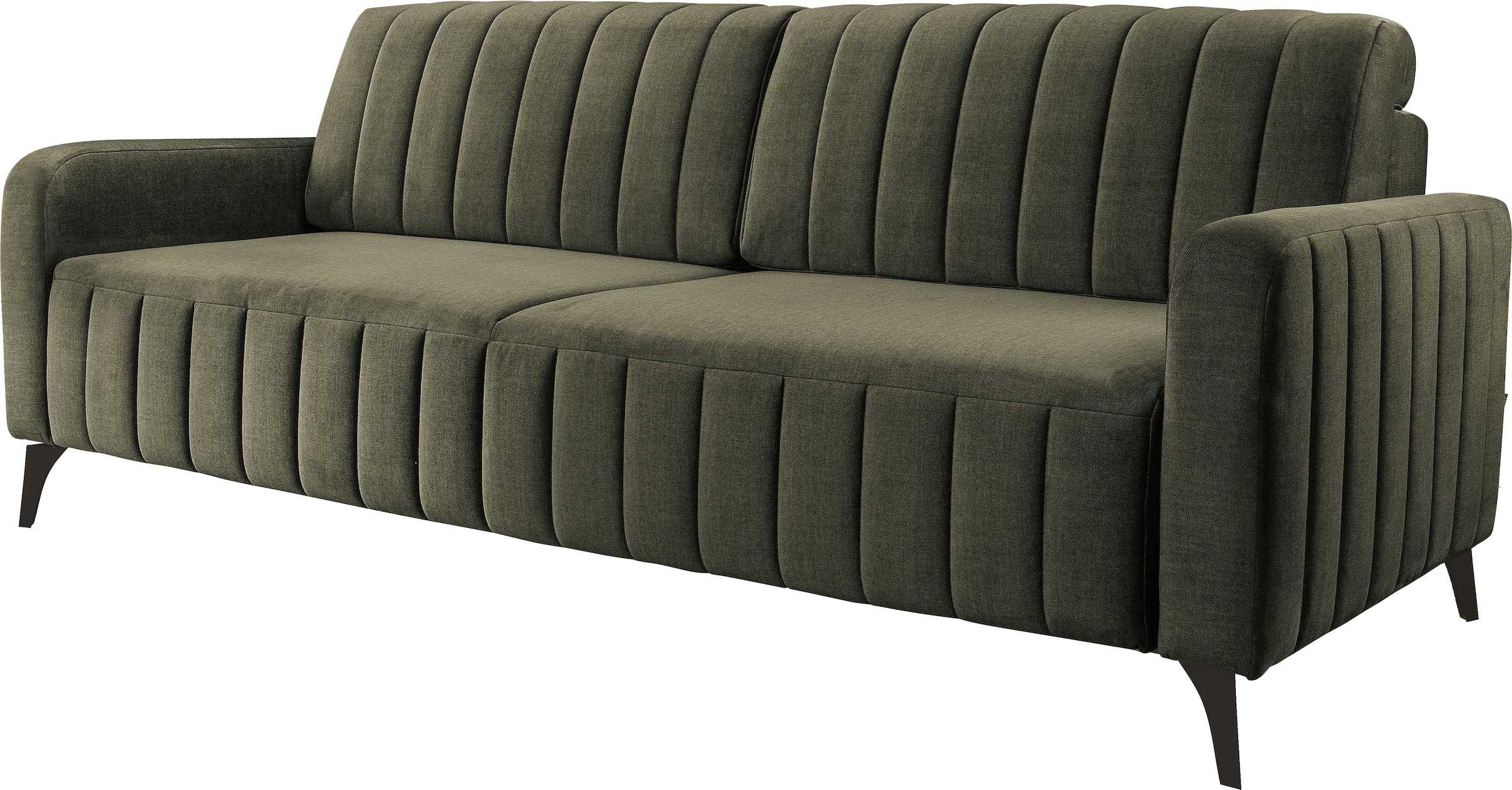 exxpo - sofa fashion 3-Sitzer »Grande, hochwertiges Schlafsofa mit Microvelours-Bezug, OTTOs Choice«, mit Bettfunktion und Bettkasten, komfortabler Federkern