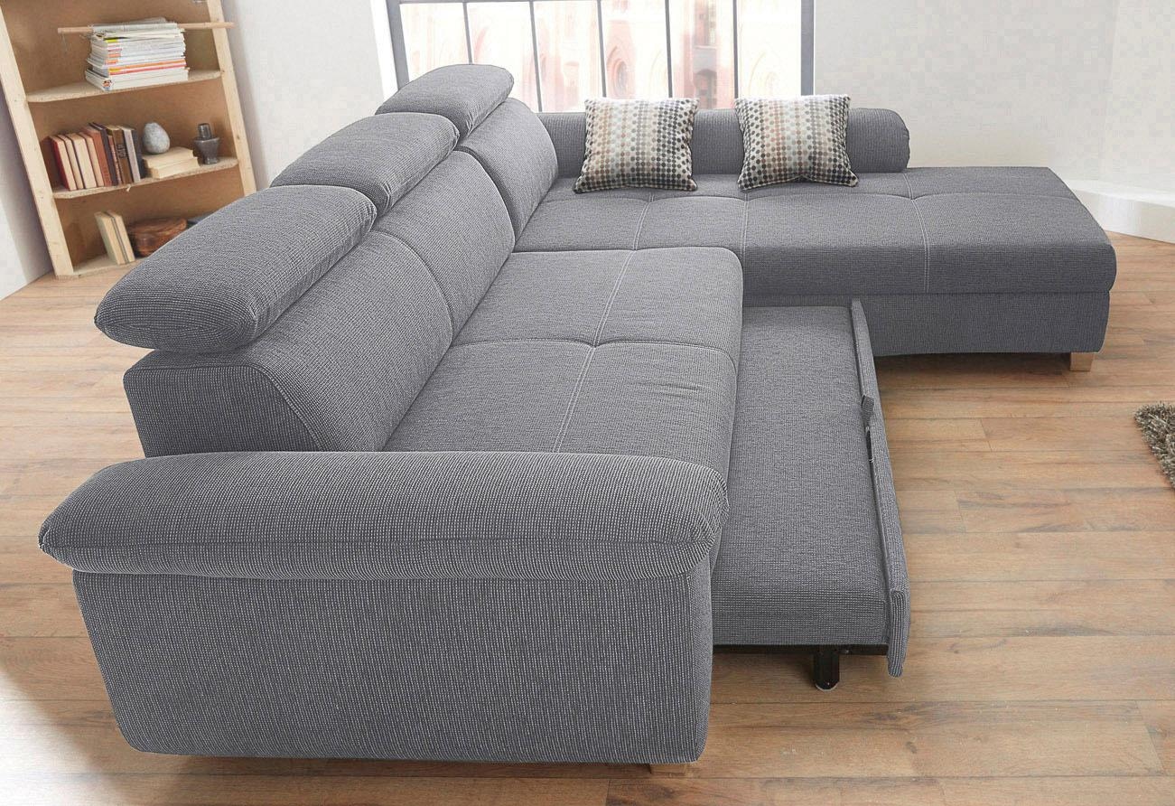 Jockenhöfer Gruppe Canapé d'angle »Landshut L-Form« inklusive Bettfunktion, Kopf- bzw. Rückenteilverstellung