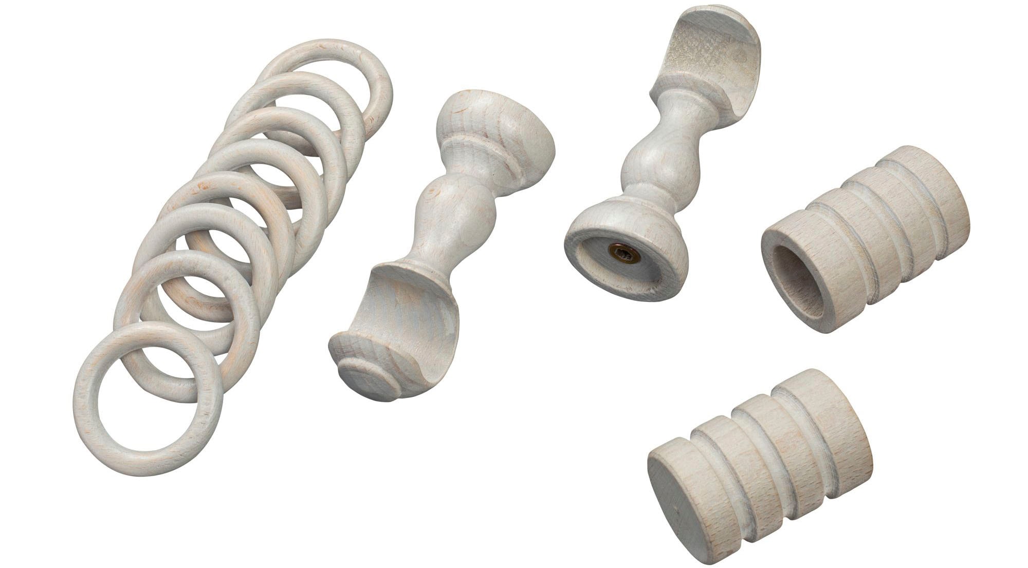 SN DECO GROUP Gardinenstange »Pisa«, 1 läufig-läufig, Fixmass