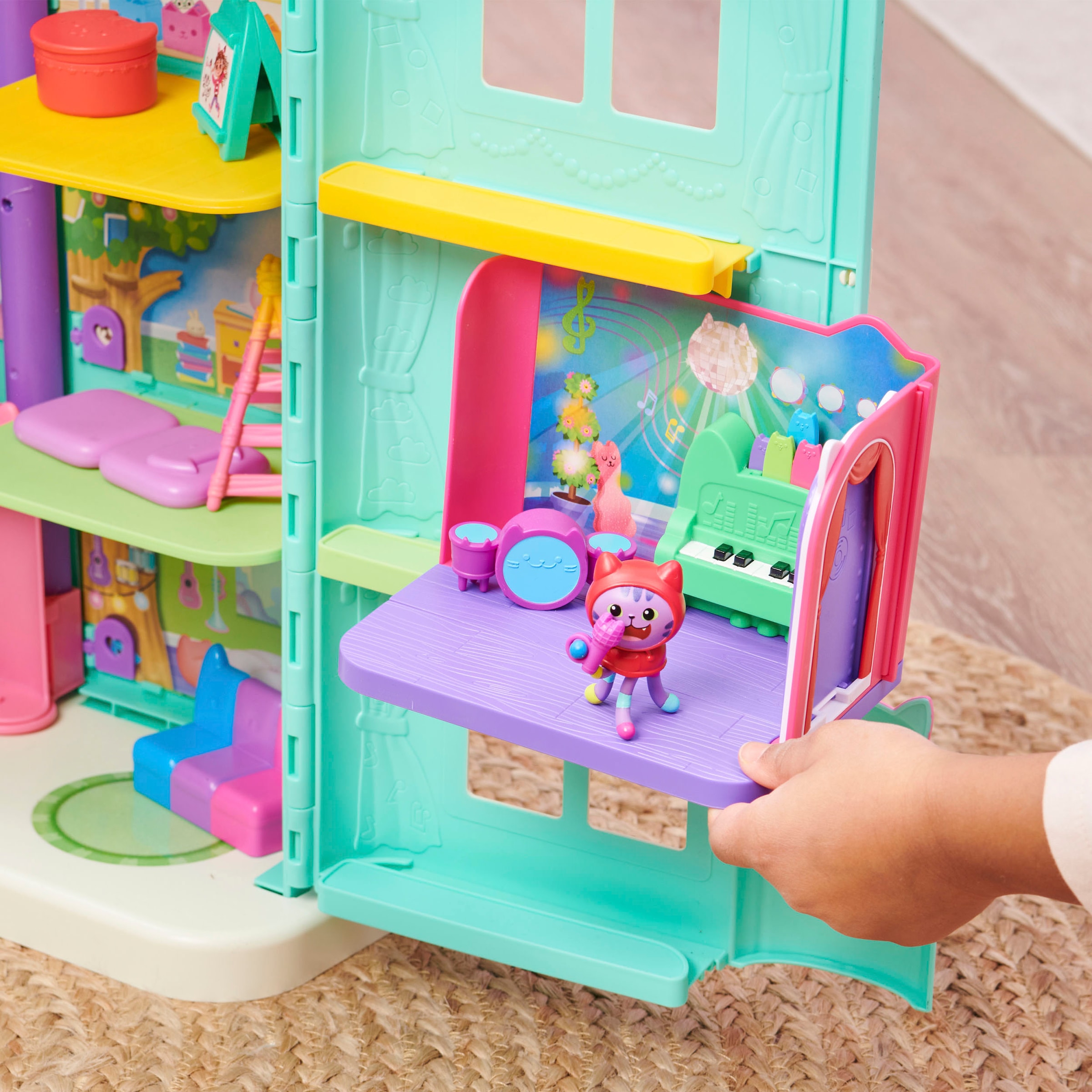 Spin Master Monde de jeu »Gabby's Dollhouse – Deluxe Room – DJ Catnip's Musikzimmer«