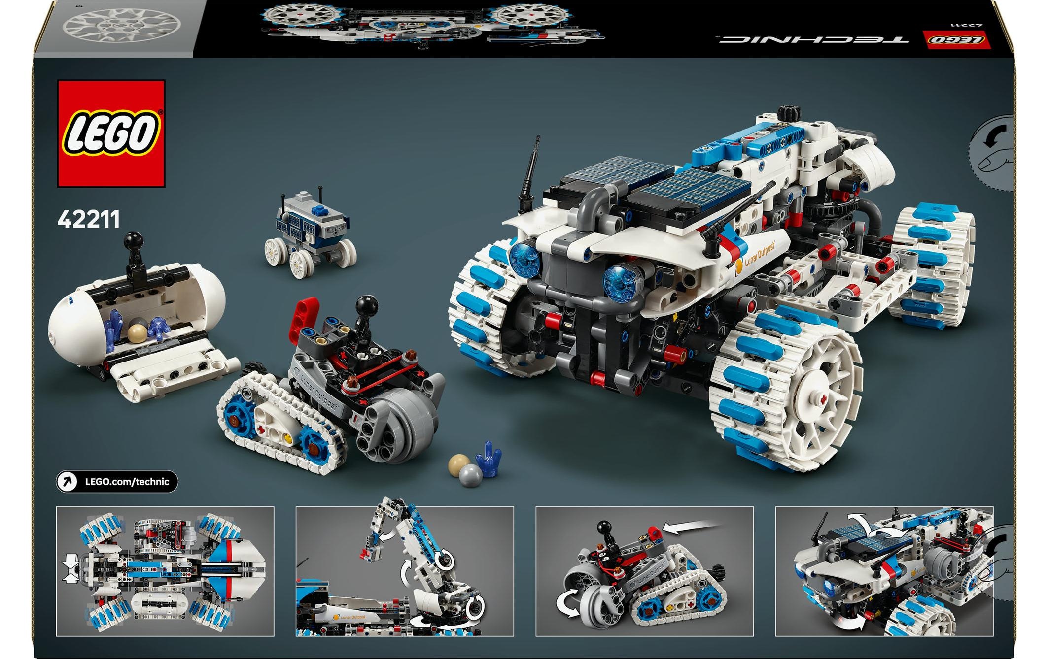 LEGO® Spielbausteine »LEGO® Technic Lunar Outpost Mondrover-Raumfahrzeug 42211«, (1082 St.)