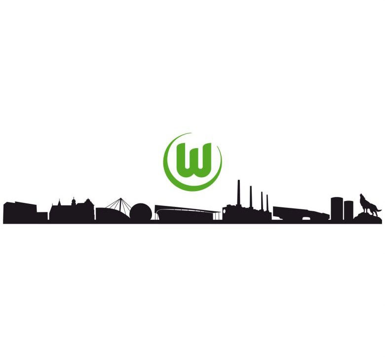 Image of Wall-Art Wandtattoo »VfL Wolfsburg Skyline mit Logo«, (1 St.) bei Ackermann Versand Schweiz
