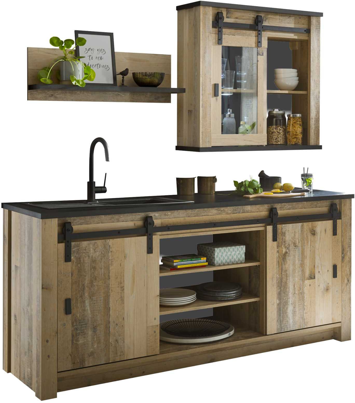 Image of Home affaire Küche "Sherwood" Breite 201 cm, ohne E-Geräte