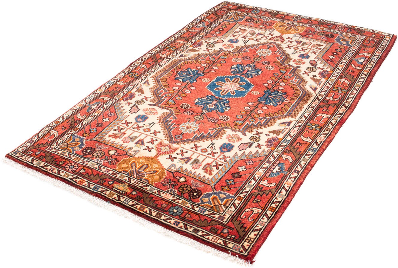 Image of morgenland Orientteppich »Perser - Nomadic - 178 x 110 cm - dunkelrot«, rechteckig, 10 mm Höhe, Wohnzimmer, Handgeknüpft, Einzelstück mit Zertifikat bei Ackermann Versand Schweiz