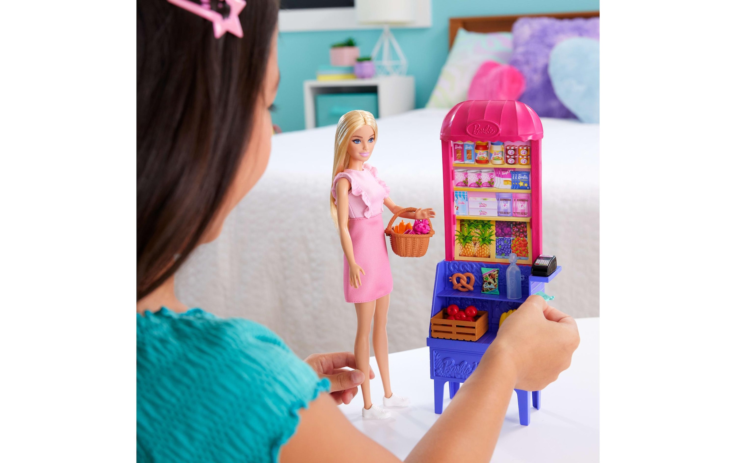 Barbie Anziehpuppe »Malibu Marktstand«