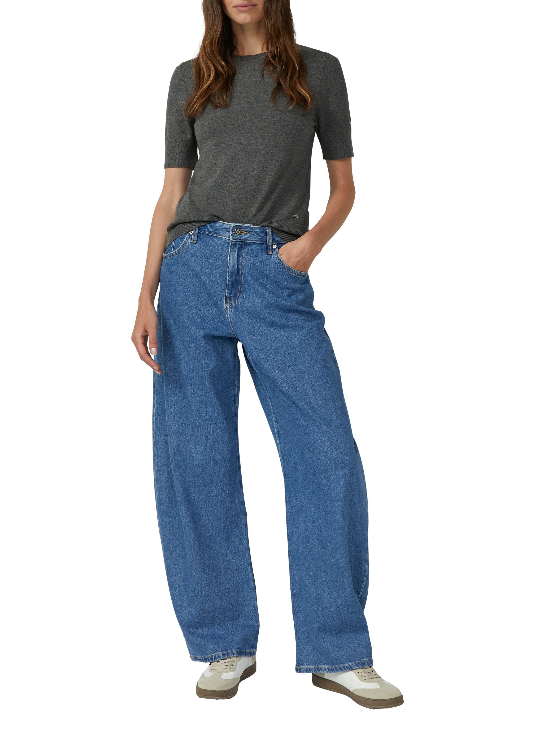 s.Oliver Pull à manches courtes mit Logo Stickerei