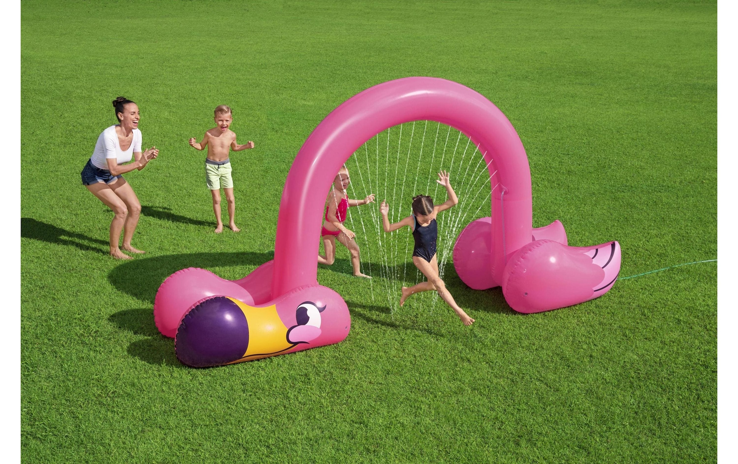 Bestway Spiel-Wassersprenkler »Jumbo Flamingo 340 x 110 x 193 cm«