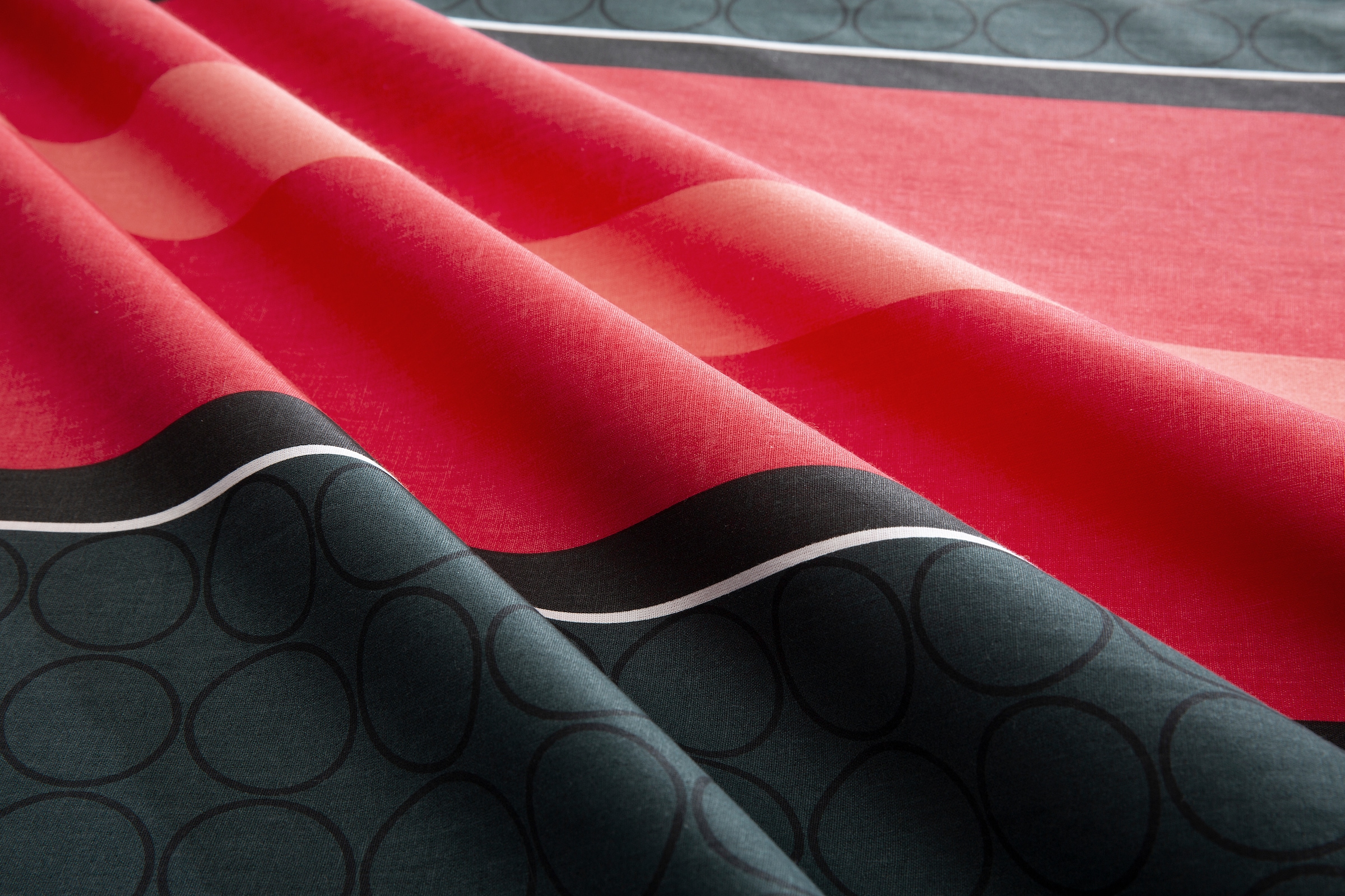 GOODproduct Linge de lit »Circle« 2 cuis tlg. Bettwäsche aus Baumwolle mit Streifen-Design, moderne Bettwäsche