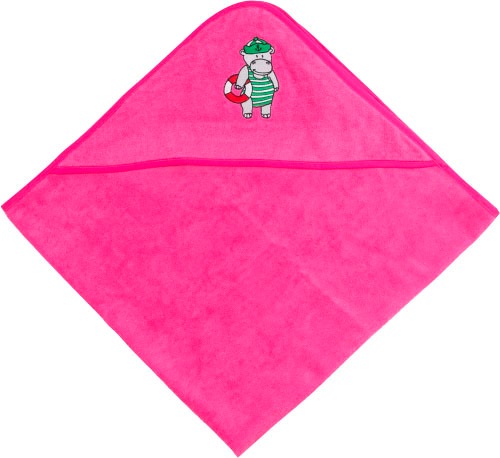 Image of Wewo fashion Kapuzenhandtuch »Nilpferd«, (1 St.), Baby Badetuch, mit Kapuze & gesticktem Motiv bei Ackermann Versand Schweiz